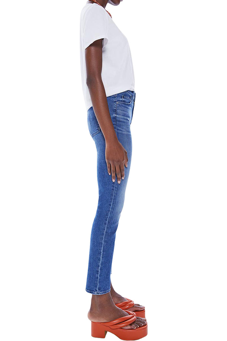 MOTHER Denim Mid Rise Dazzler in Wish On a Star