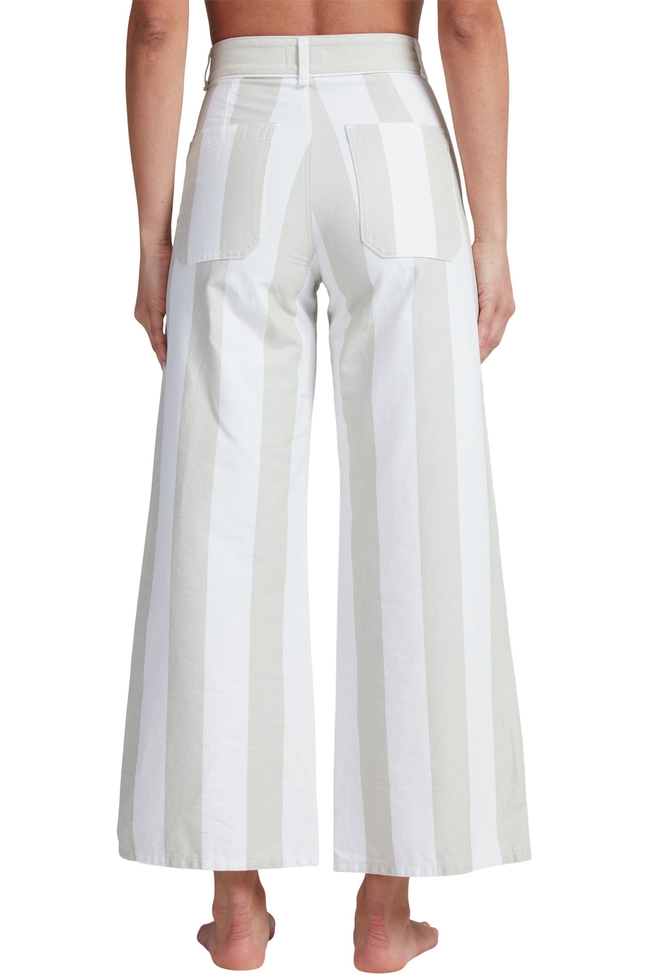AKK NY Cropped Sailor in Sand Stripe