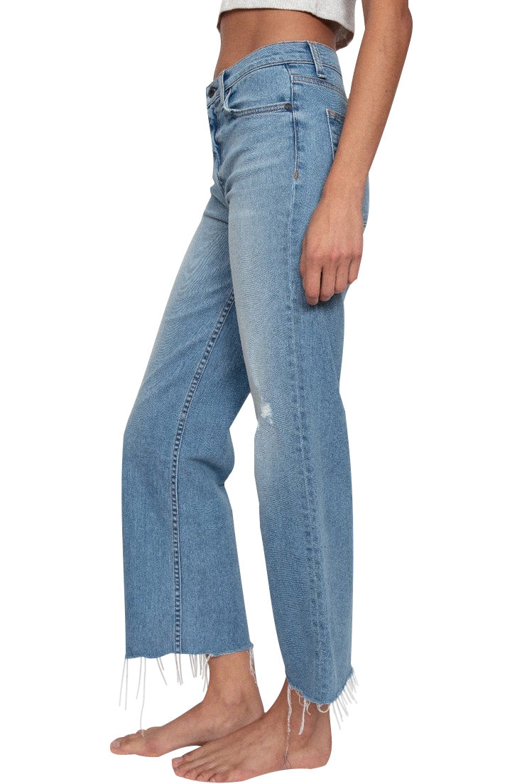 ASKK NY Crop Wide Leg Denim in Trestels
