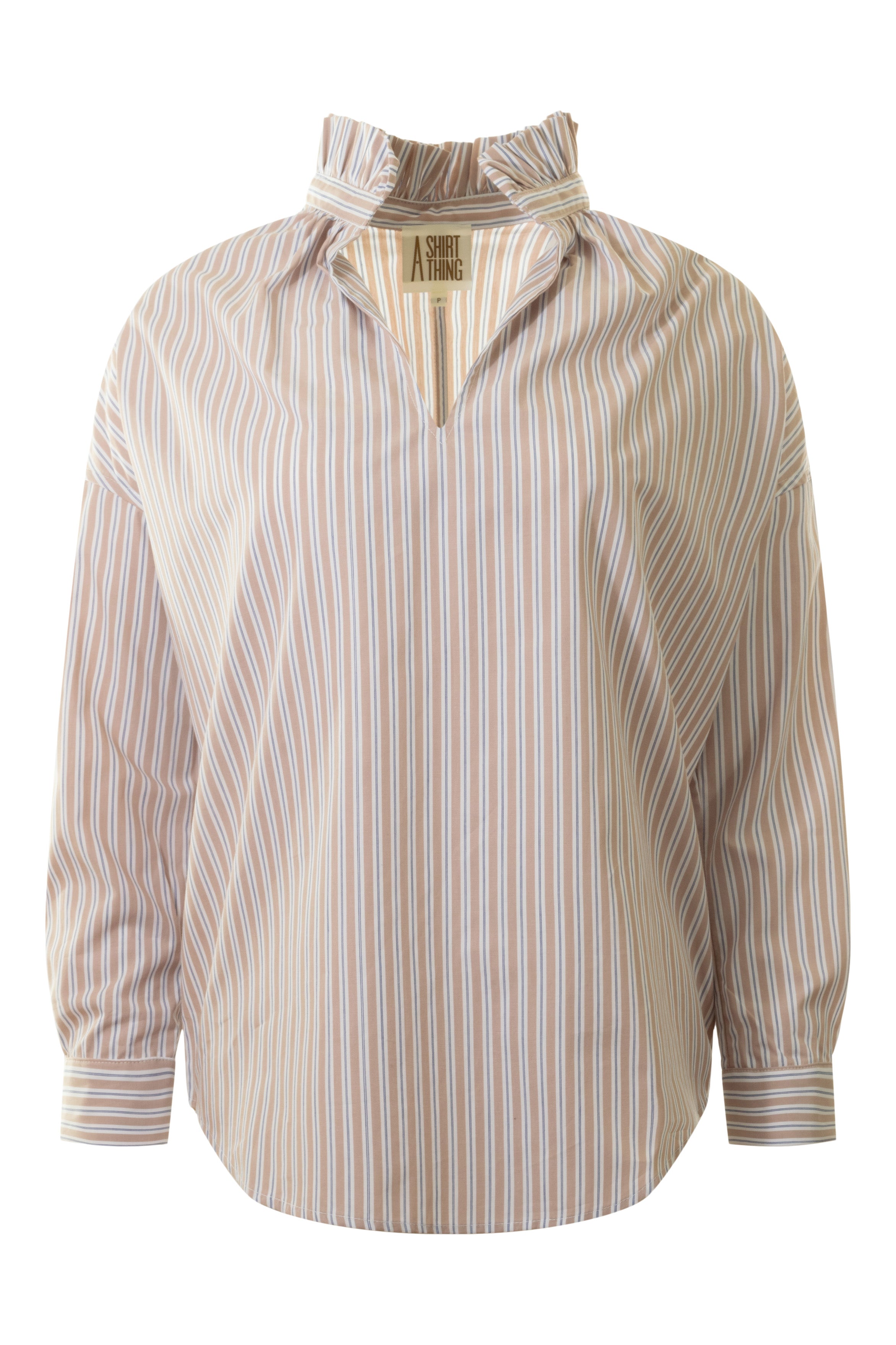 A Shirt Thing Penelope Yarn Dyed Striped Top in Stripe 04