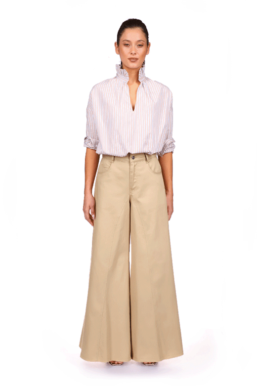 A Shirt Thing Penelope Yarn Dyed Striped Top in Stripe 04