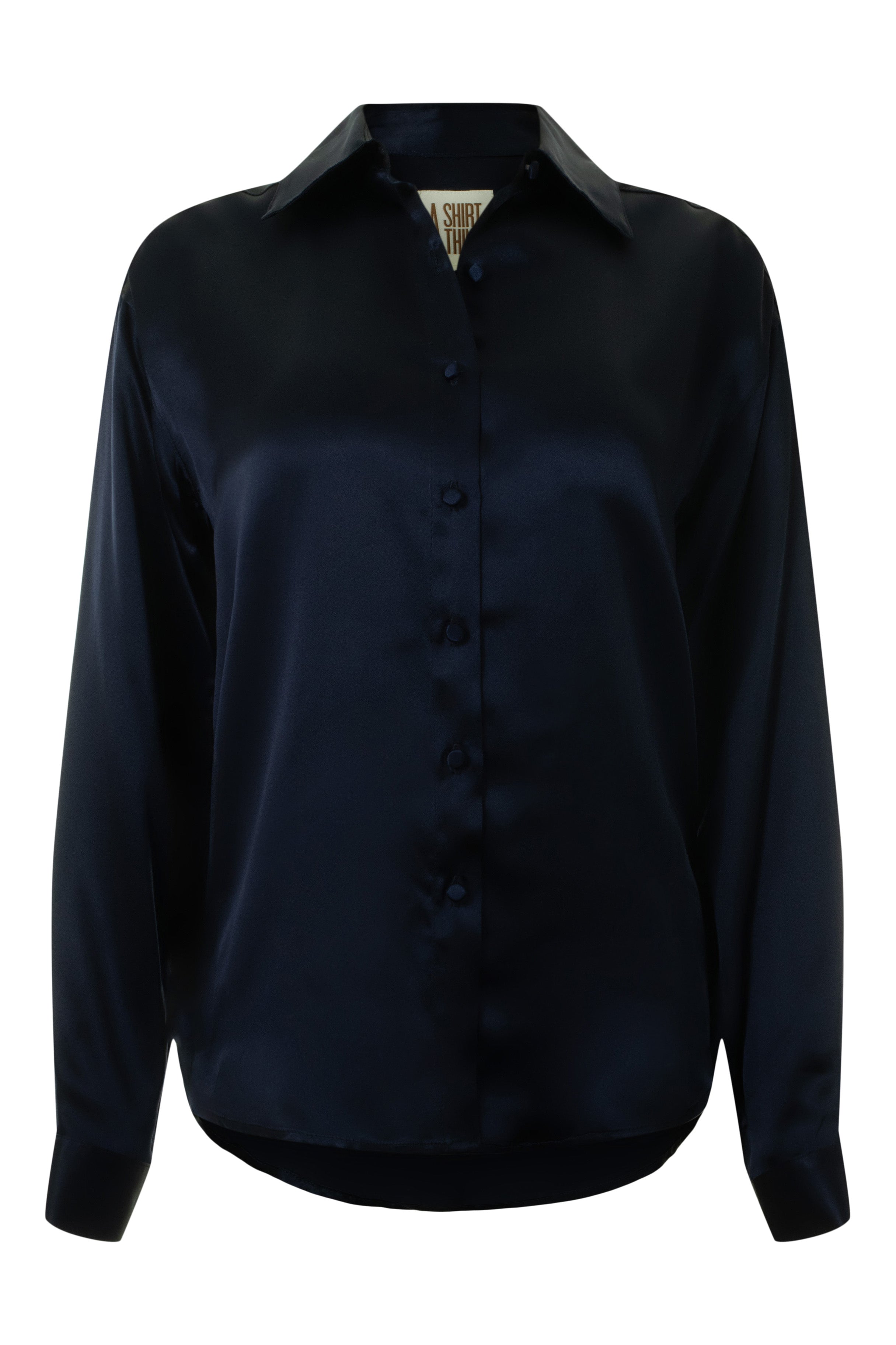 A Shirt Thing Phoebe Silk Charmeuse Blouse