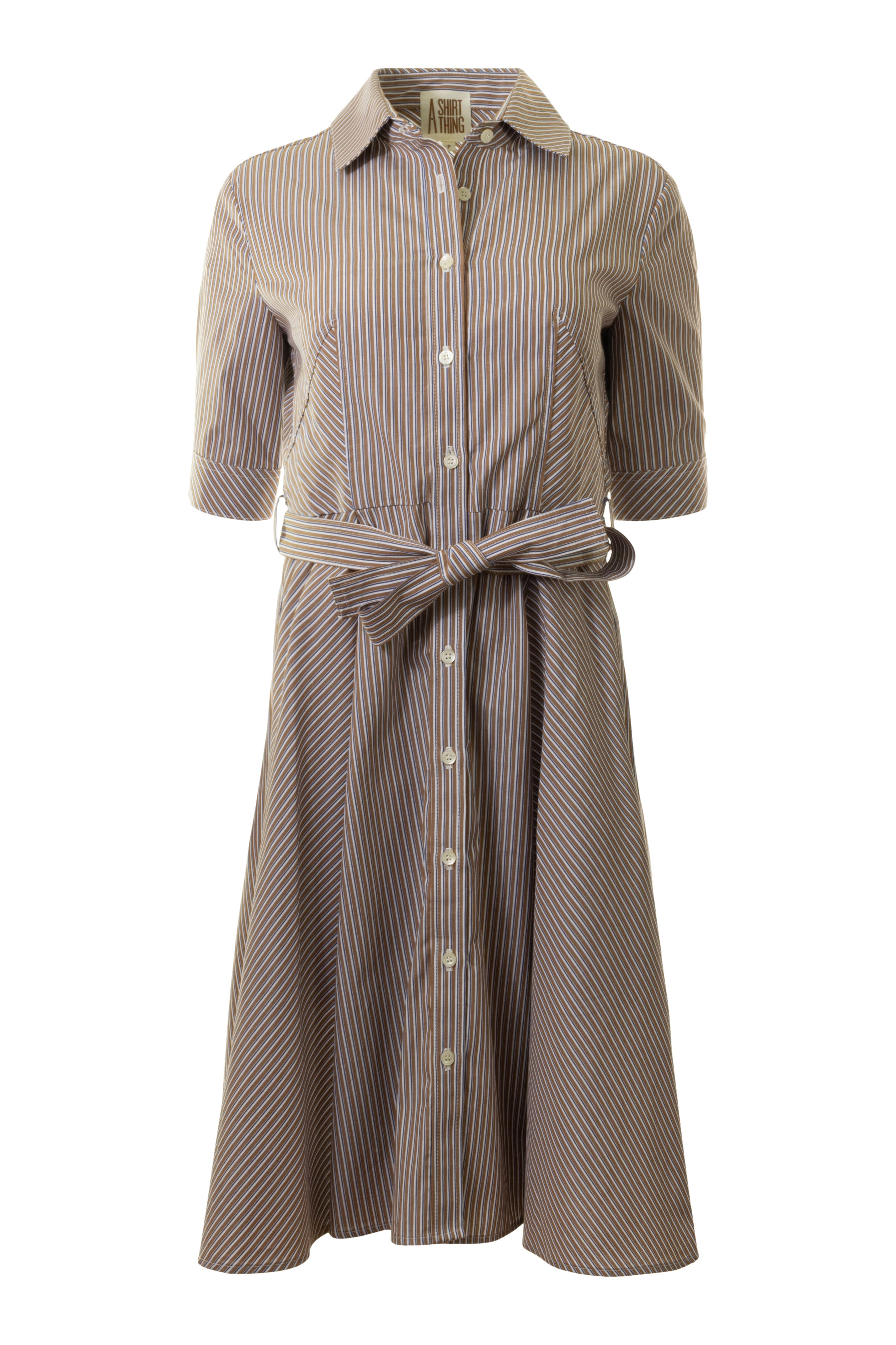 A Shirt Thing Suzanne Dress in Stripe 01
