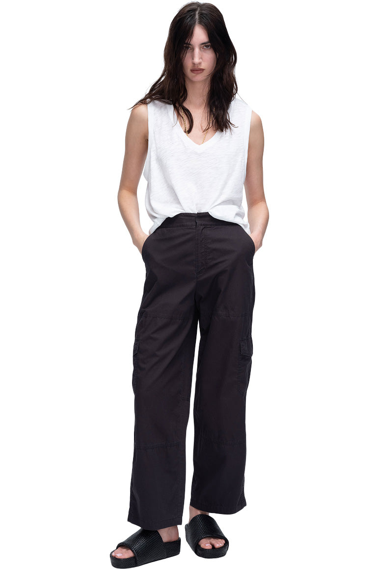 ATM Cotton Poplin Cargo Pants in Black