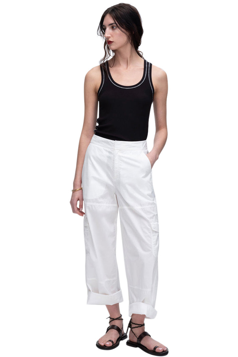 ATM Modal Rib Boy Tank in Black