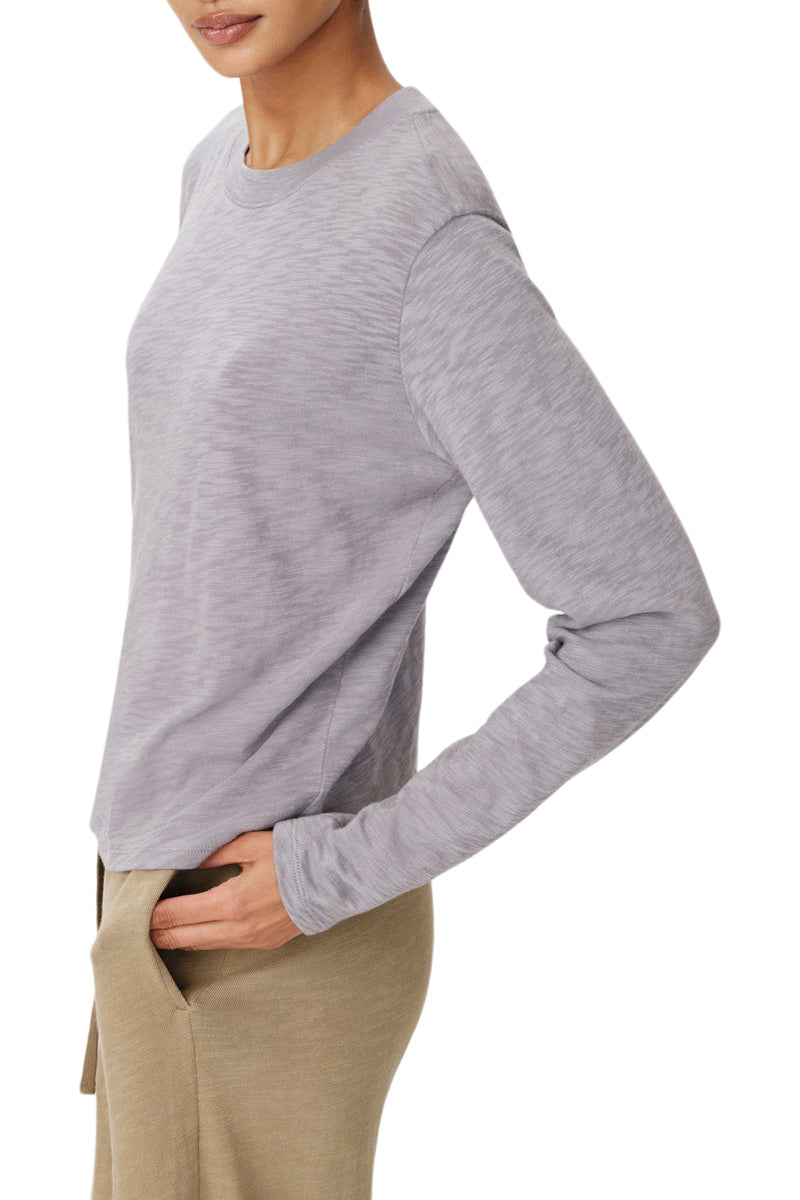 ATM Slub Jersey Long Sleeve Crop Tee