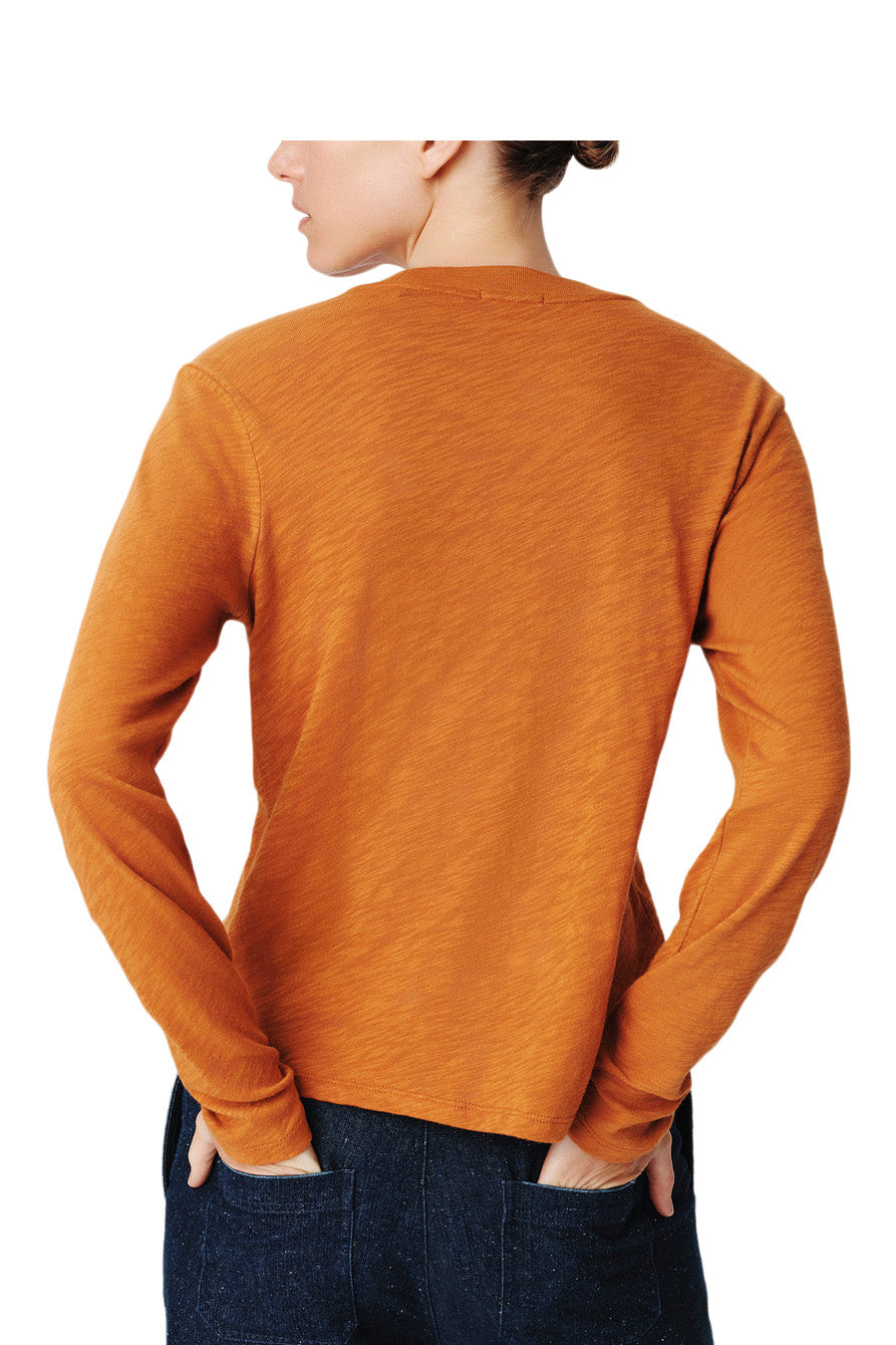ATM Slub Jersey Long Sleeve Crop Tee