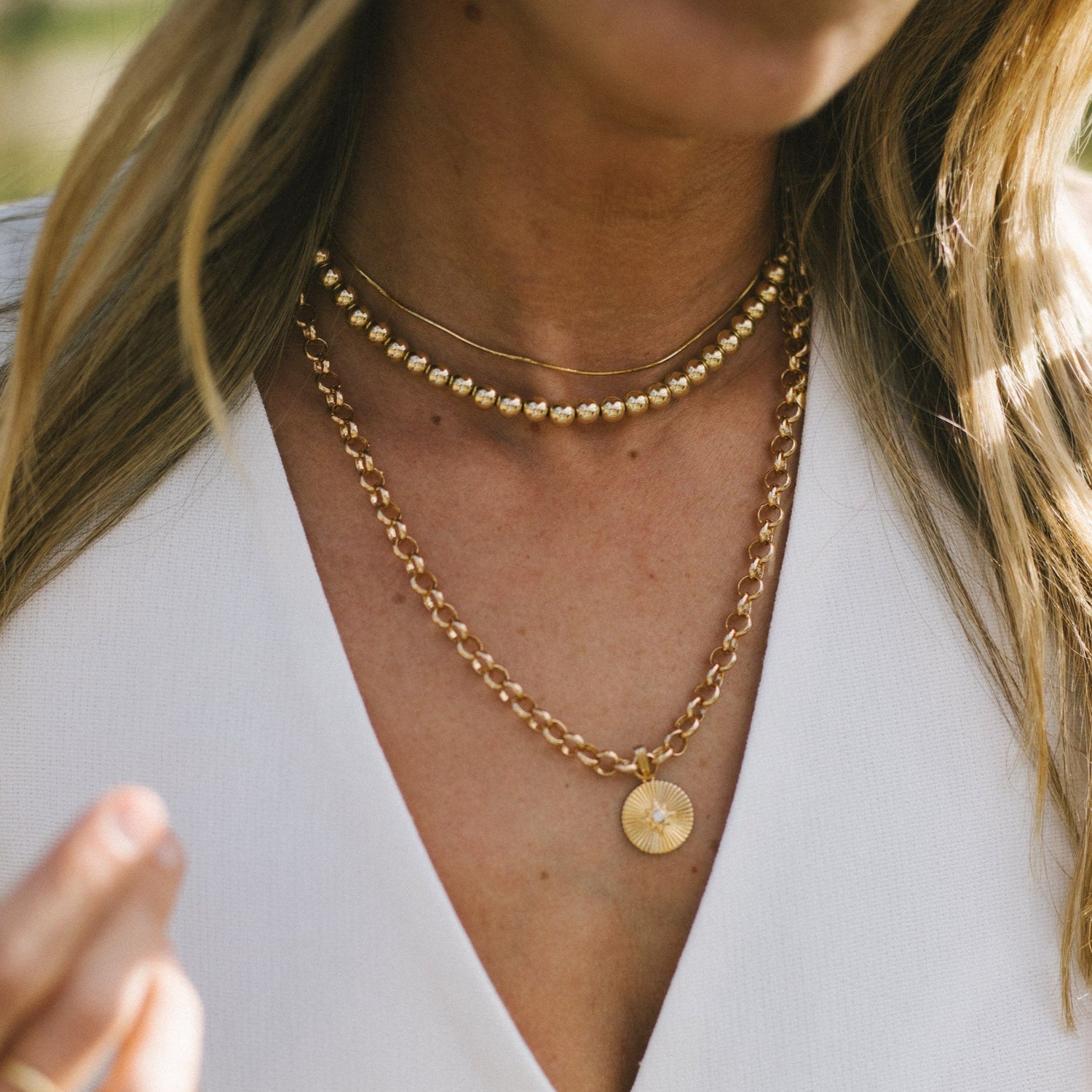 Alexa Leigh  Guidance Necklace in Yellow Gold