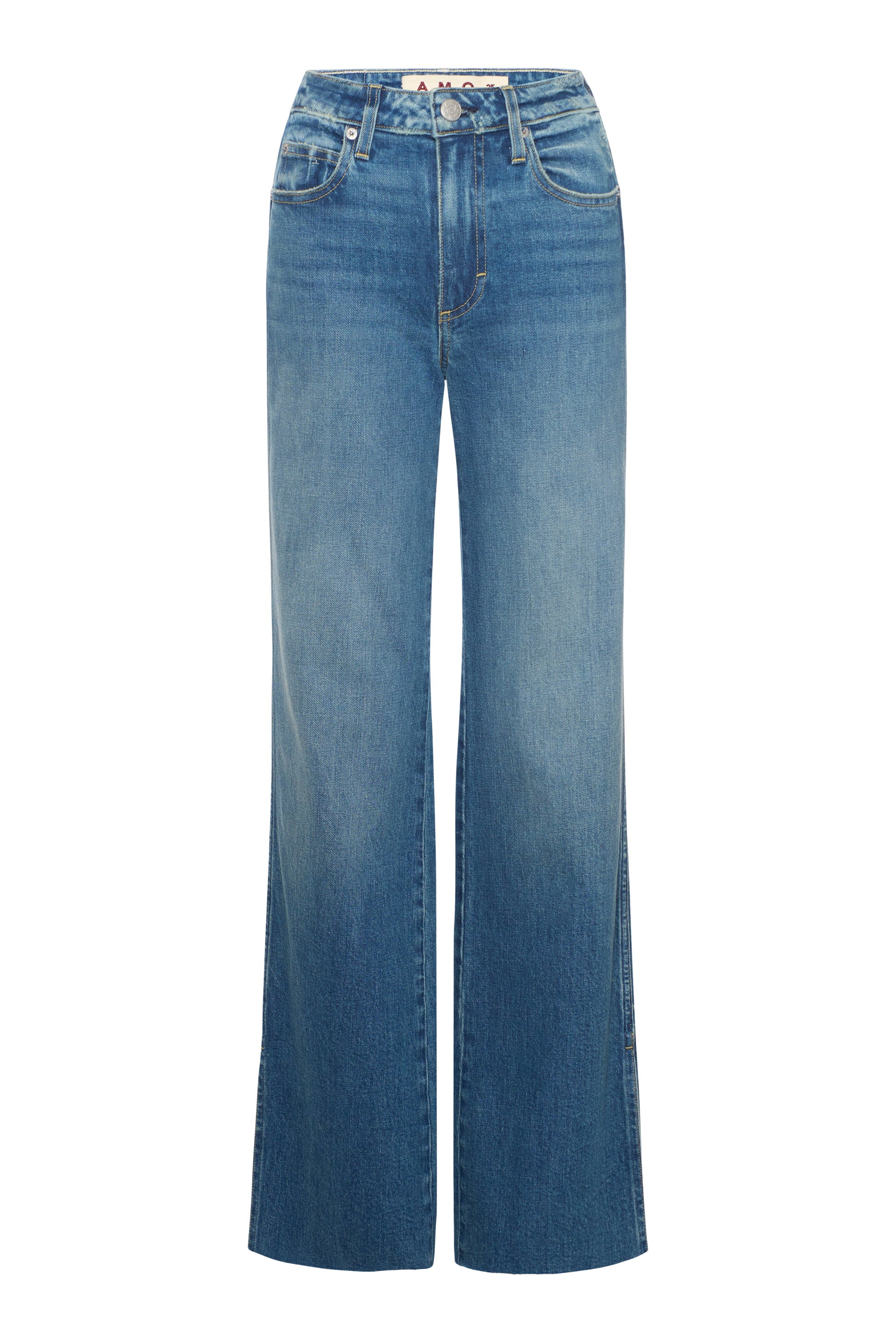 AMO Denim Georgia Split Flare Jeans in Dearest