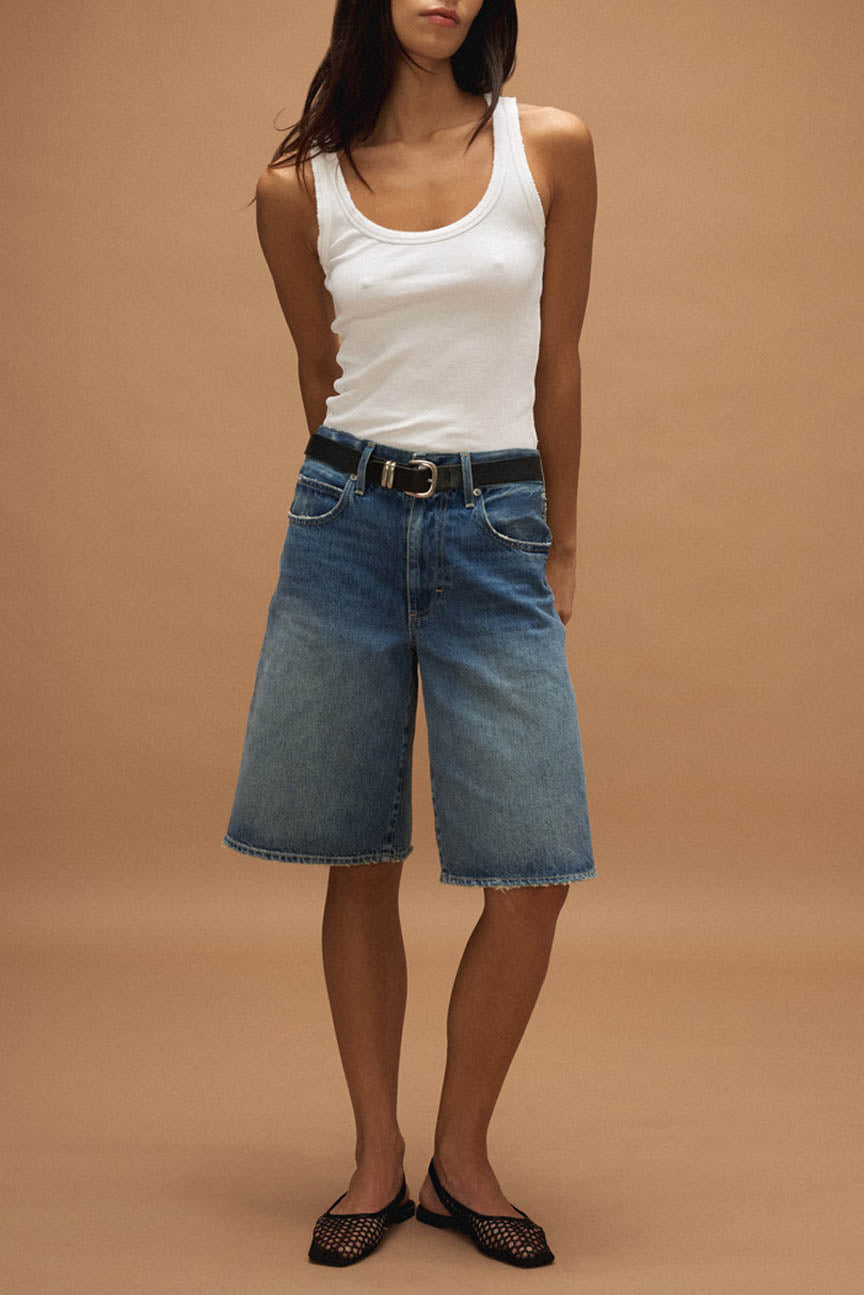 AMO Denim Laura Gaucho Short in Offbeat