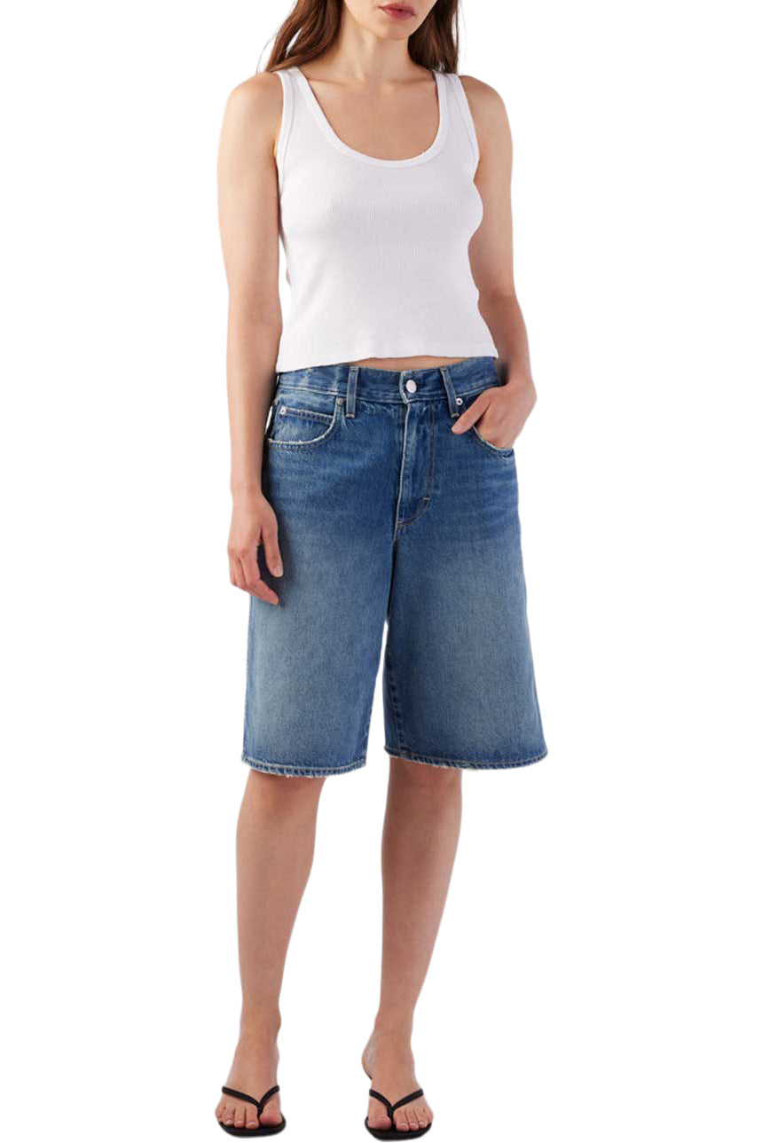 AMO Denim Laura Gaucho Short in Offbeat