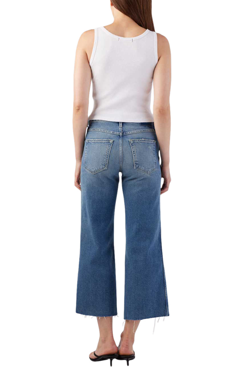 AMO Denim Marjorie Wide Leg Denim in Dropout