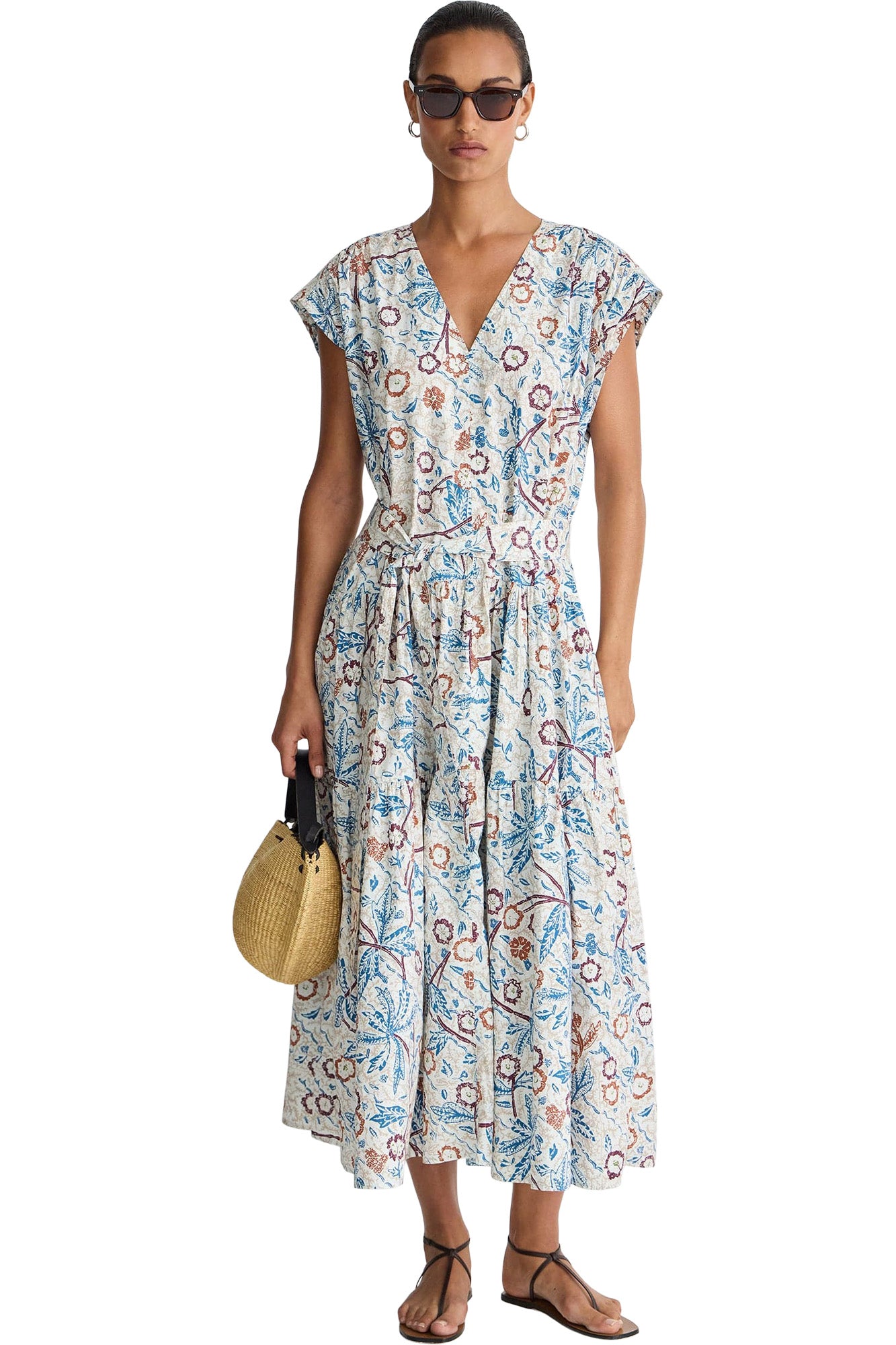 Apiece Apart Agathe Tier Maxi in Earthly Delights Batik