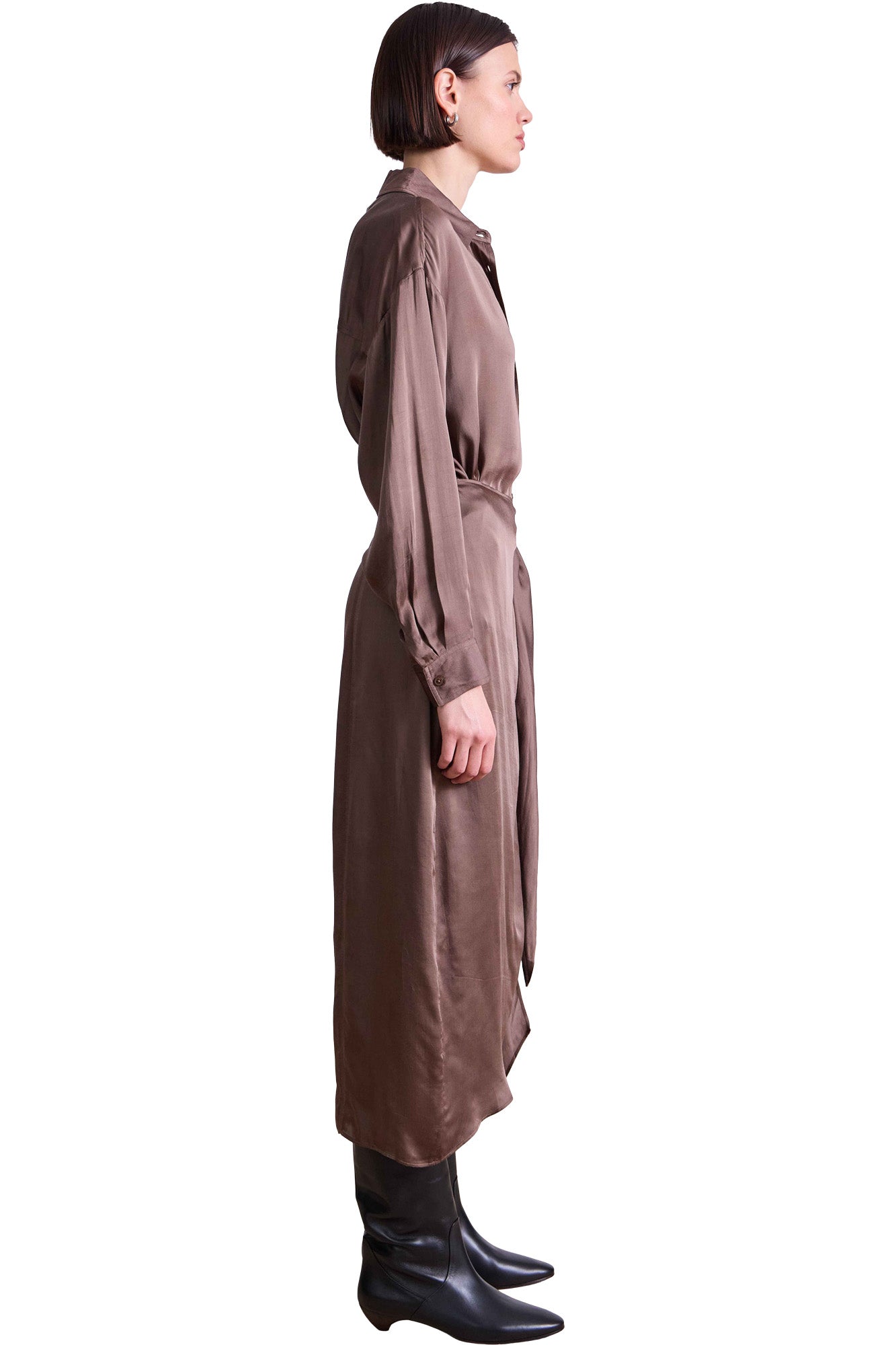 Apiece Apart Alessandra Sarong Shirt Dress