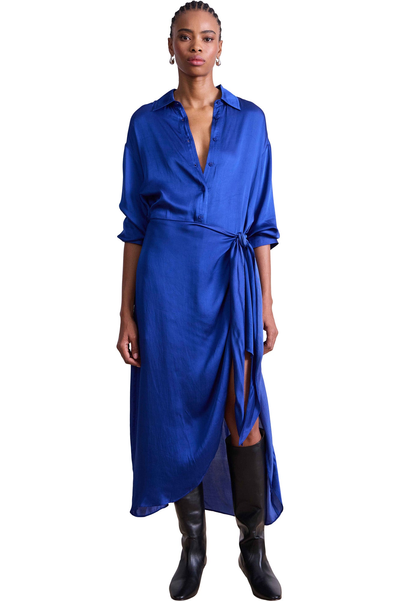 Apiece Apart Alessandra Sarong Shirt Dress