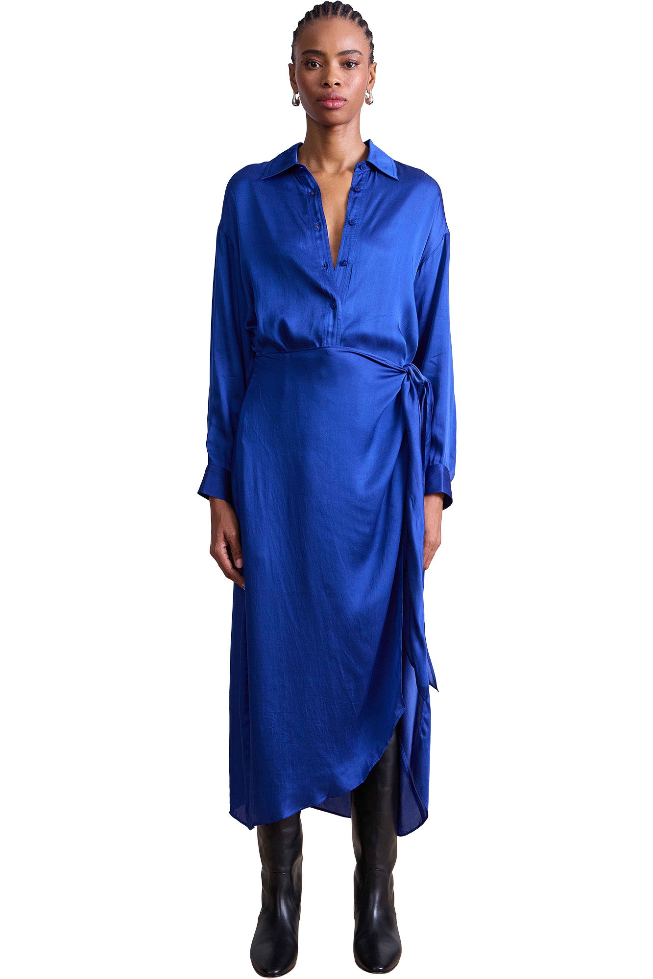Apiece Apart Alessandra Sarong Shirt Dress