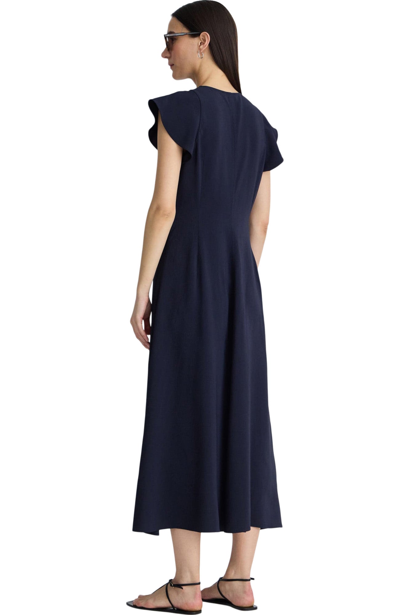 Apiece Apart Gisa Zip Up Dress in Midnight