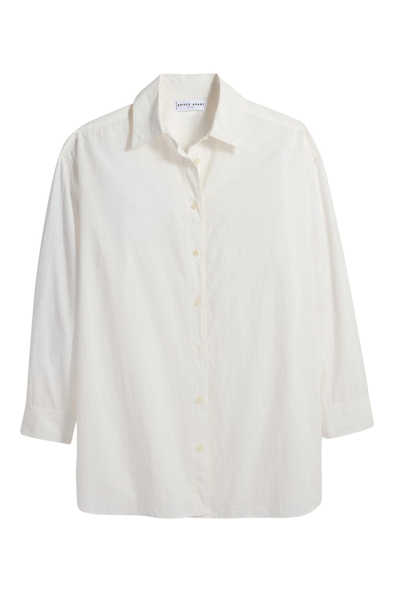 Apiece Apart Isolde Button Down in Cream