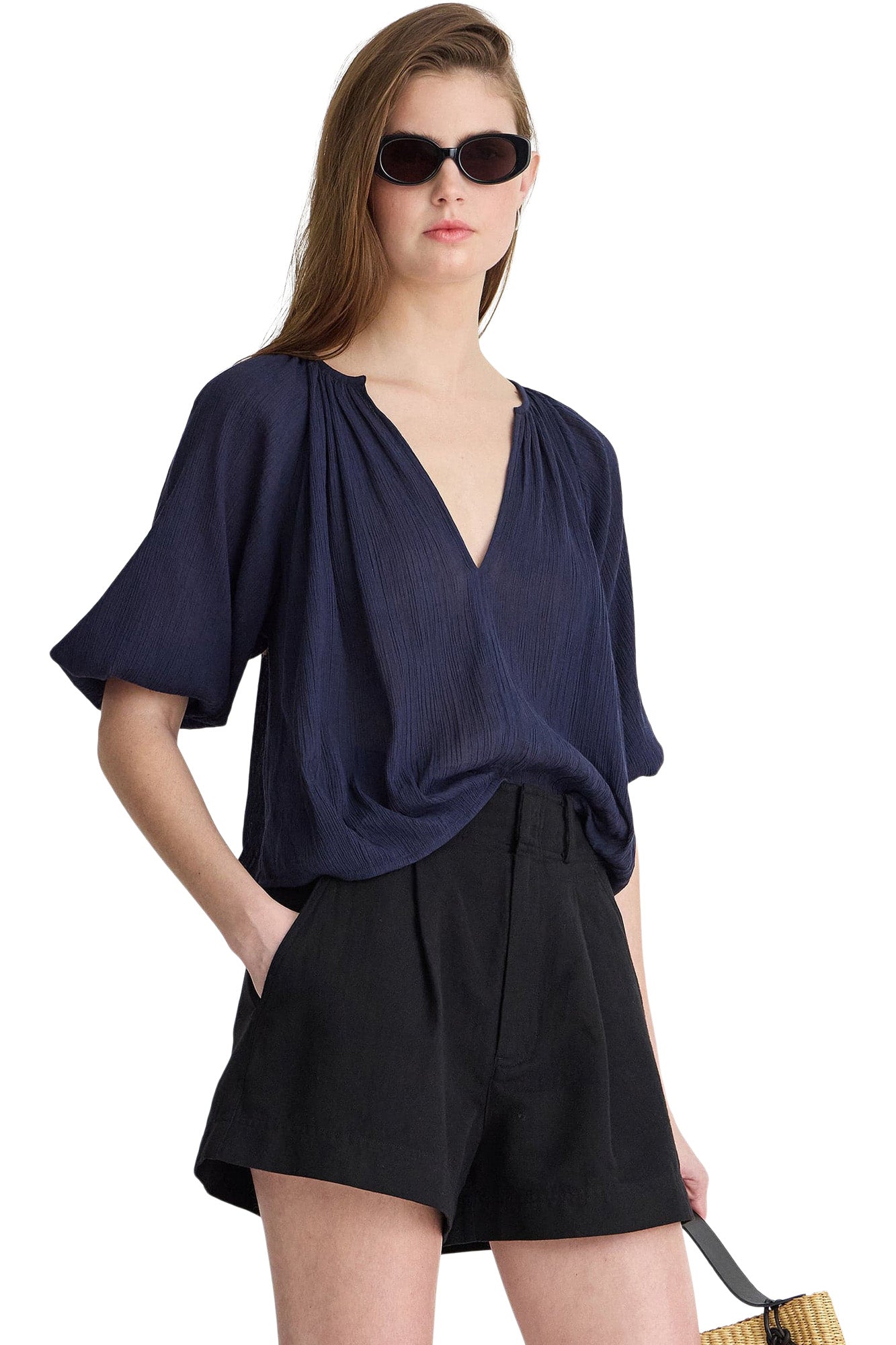 Apiece Apart Lo Campo Shirt in Navy