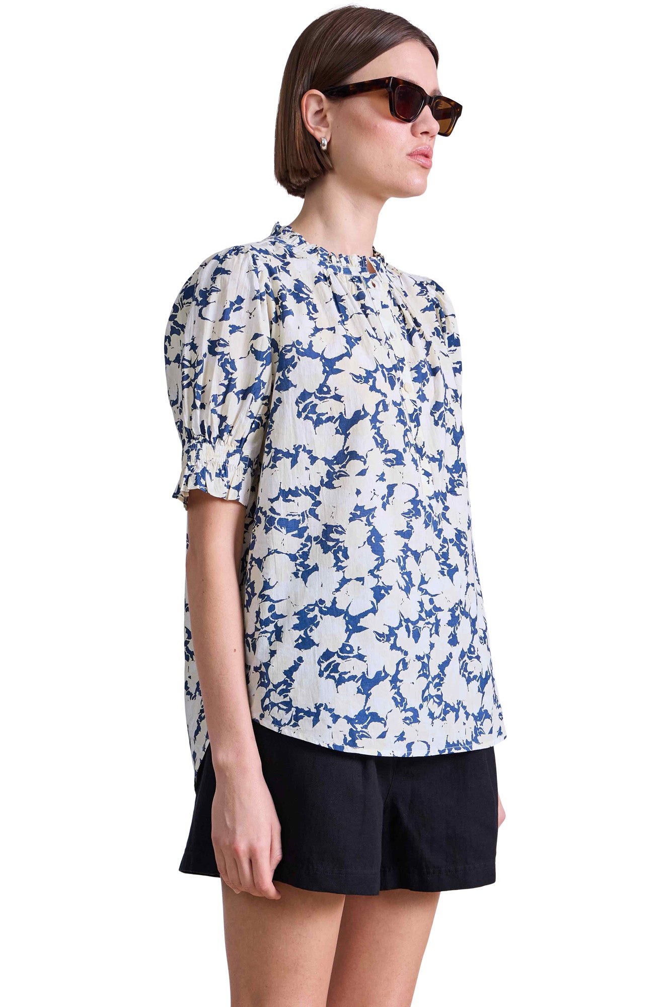 Apiece Apart Los Altos Top in Alina Floral Cream