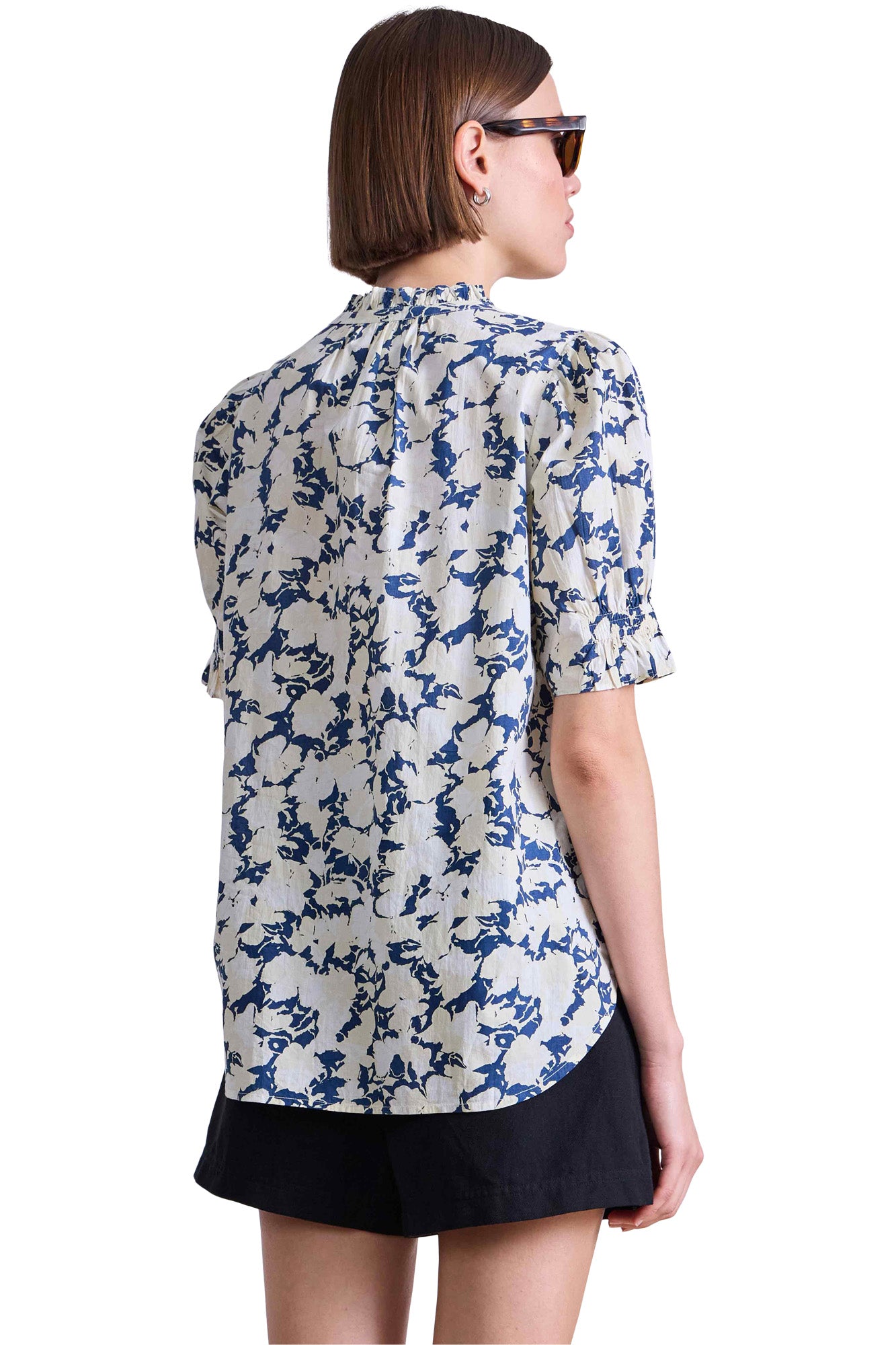 Apiece Apart Los Altos Top in Alina Floral Cream