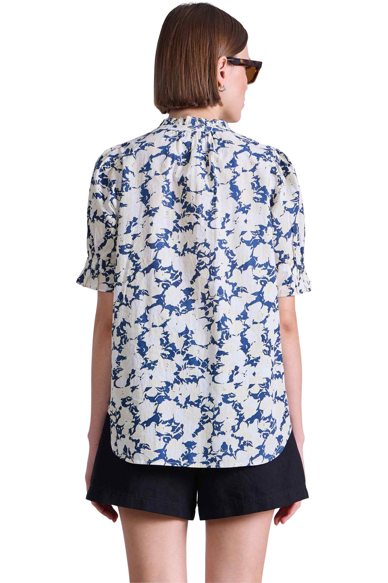 Apiece Apart Los Altos Top in Alina Floral Cream