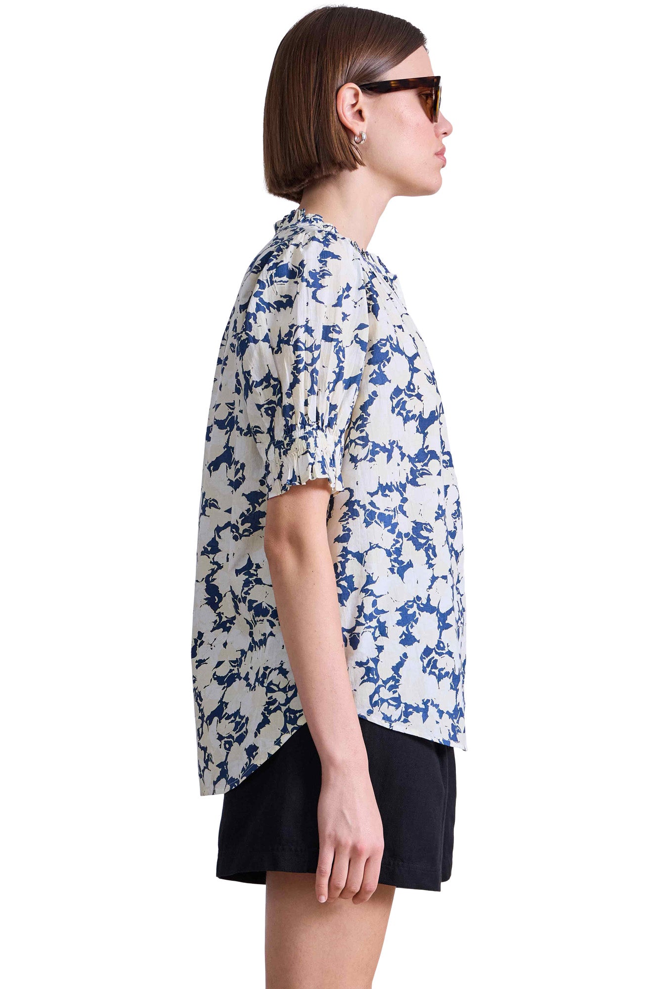 Apiece Apart Los Altos Top in Alina Floral Cream