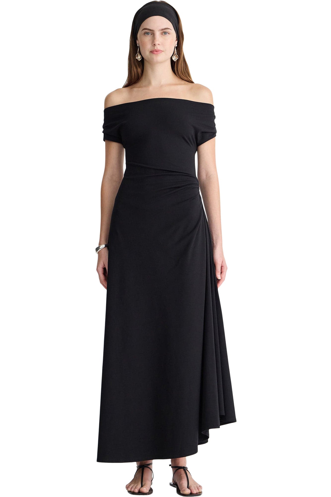 Apiece Apart Marles Off the Shoulder Dress in Black