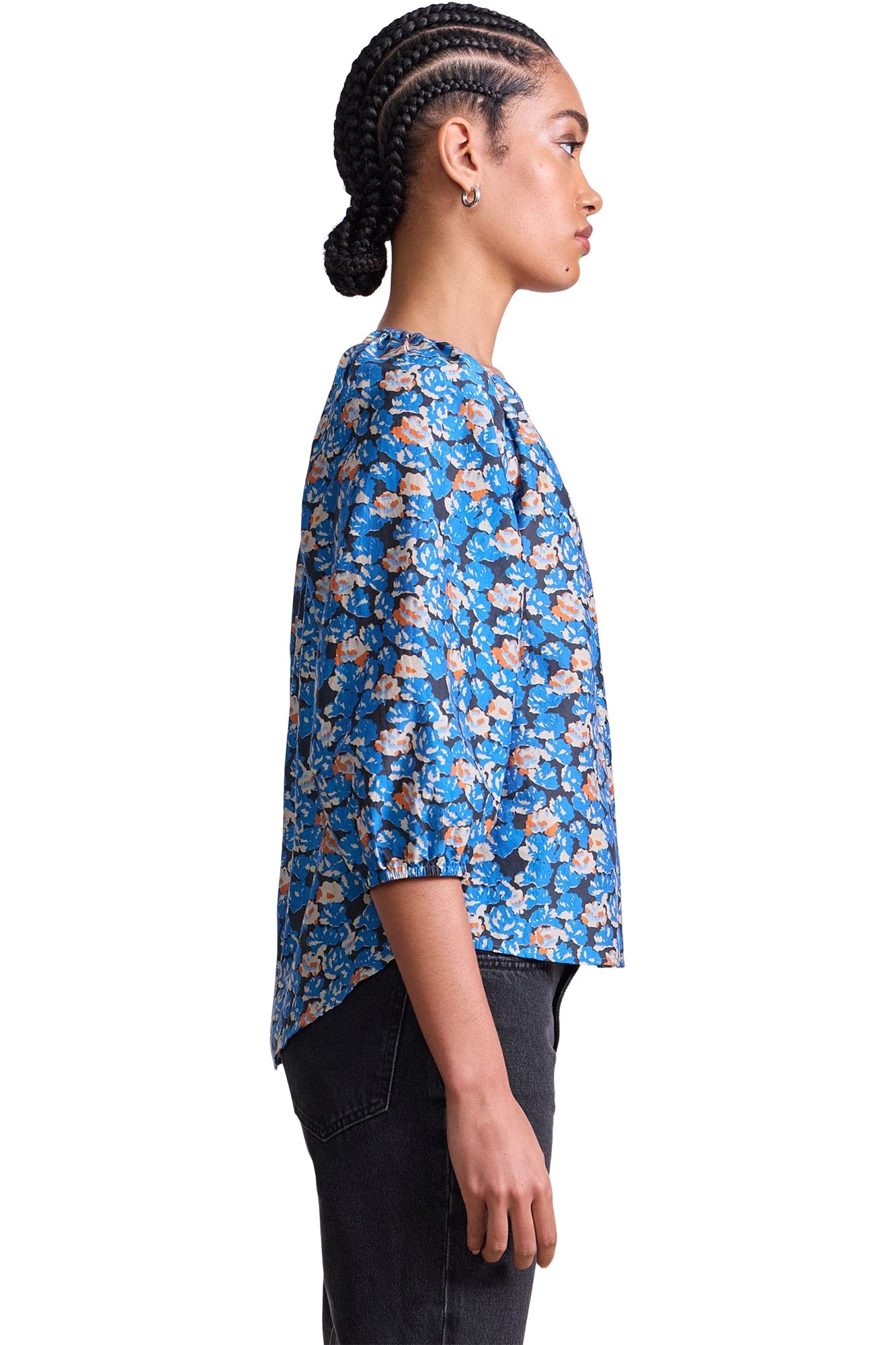 Apiece Apart Mitte Top in Florette Blue