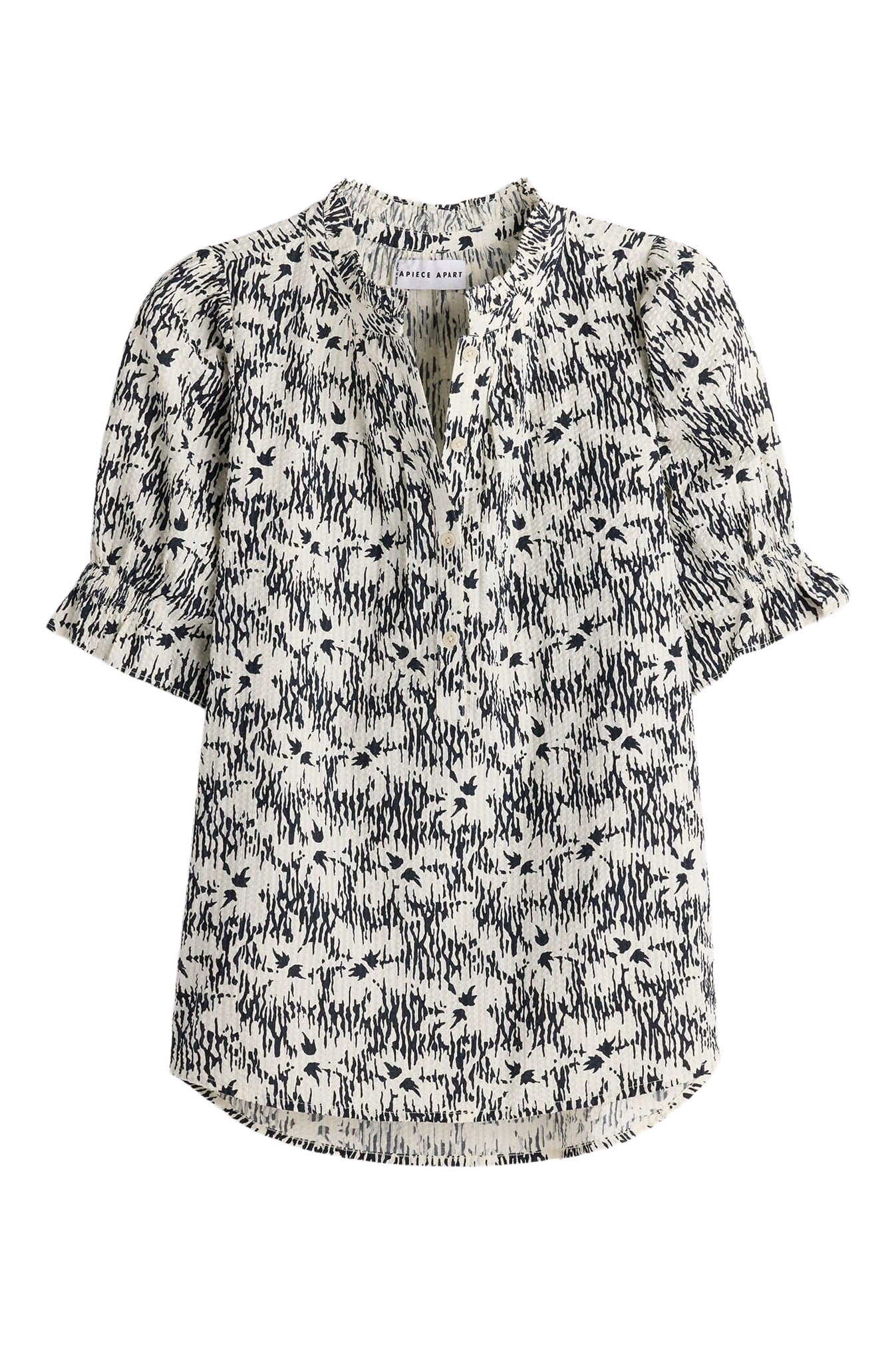 Apiece Apart Textured Los Altos Top in Tropical Midnight