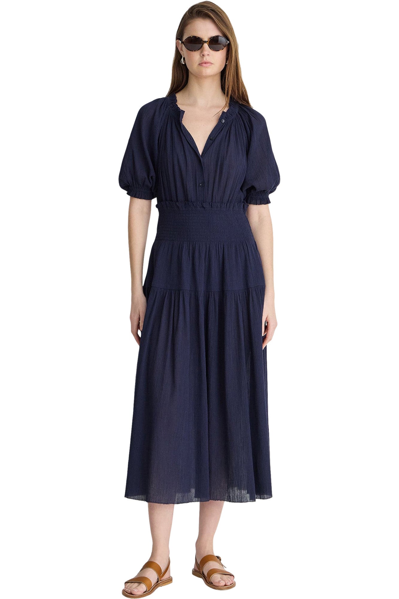 Apiece Apart Brijitte Dress in Navy