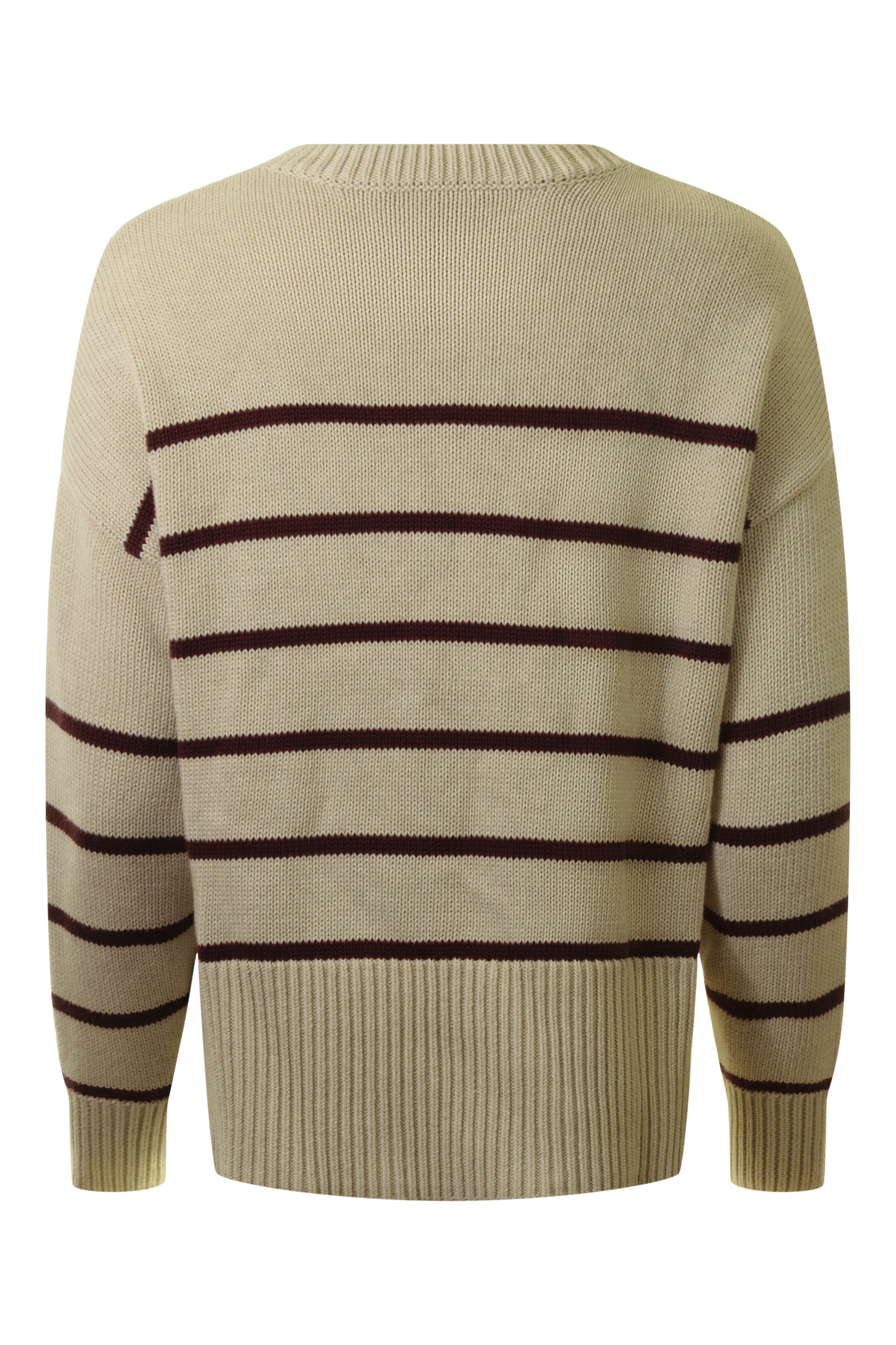 Autumn Cashmere Boxy Breton Stripe Crewneck Sweater