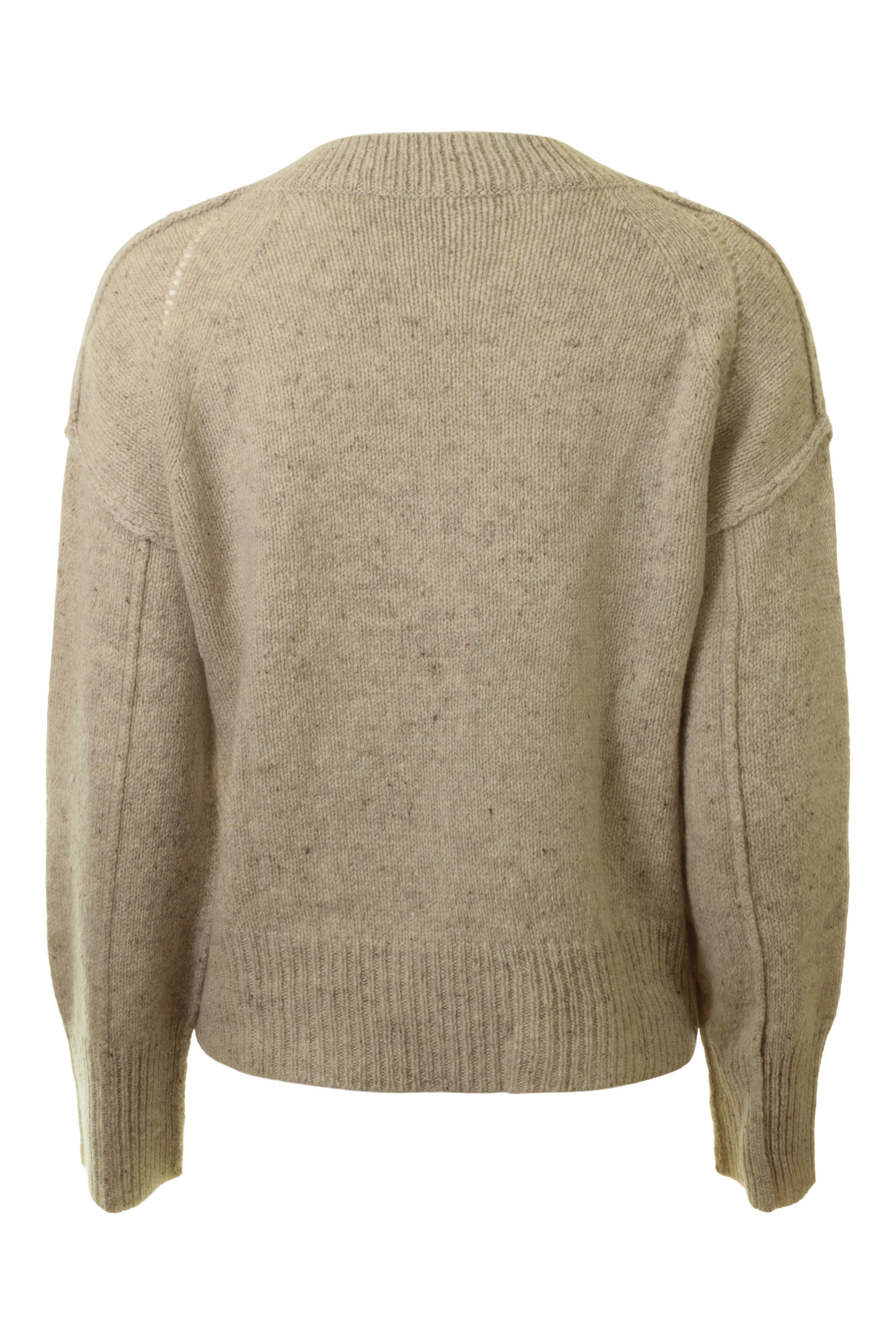 Autumn Cashmere Boxy V-neck with Reversed Seams
in Mojave