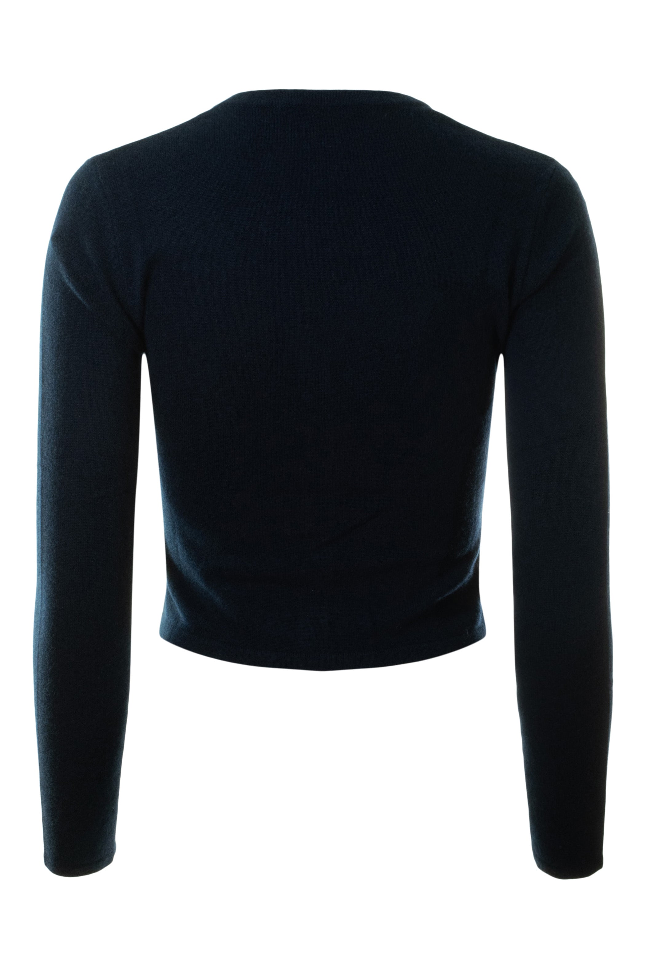 Autumn Cashmere Fitted High V-neck Cardigan
in Navy
