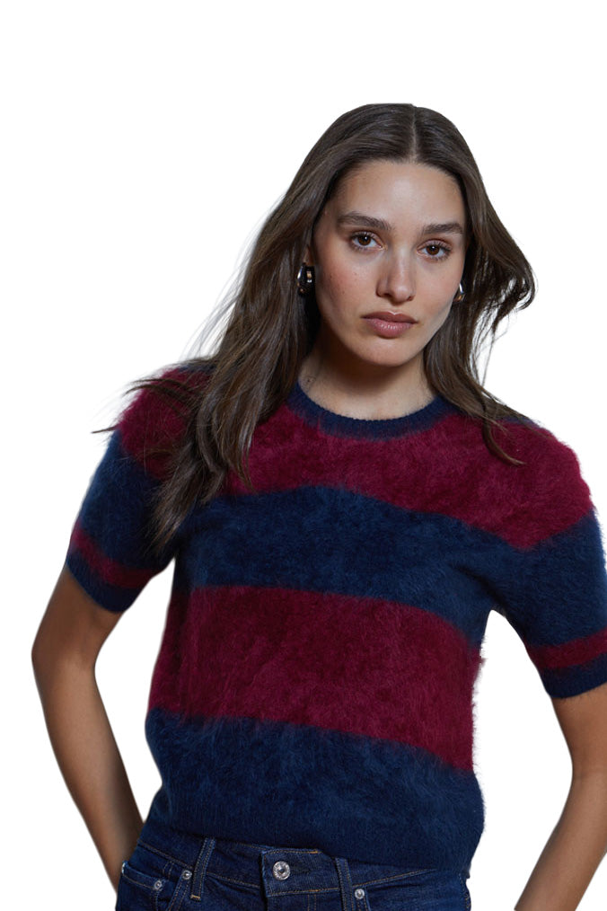 Autumn Cashmere Rugby Striped Crew