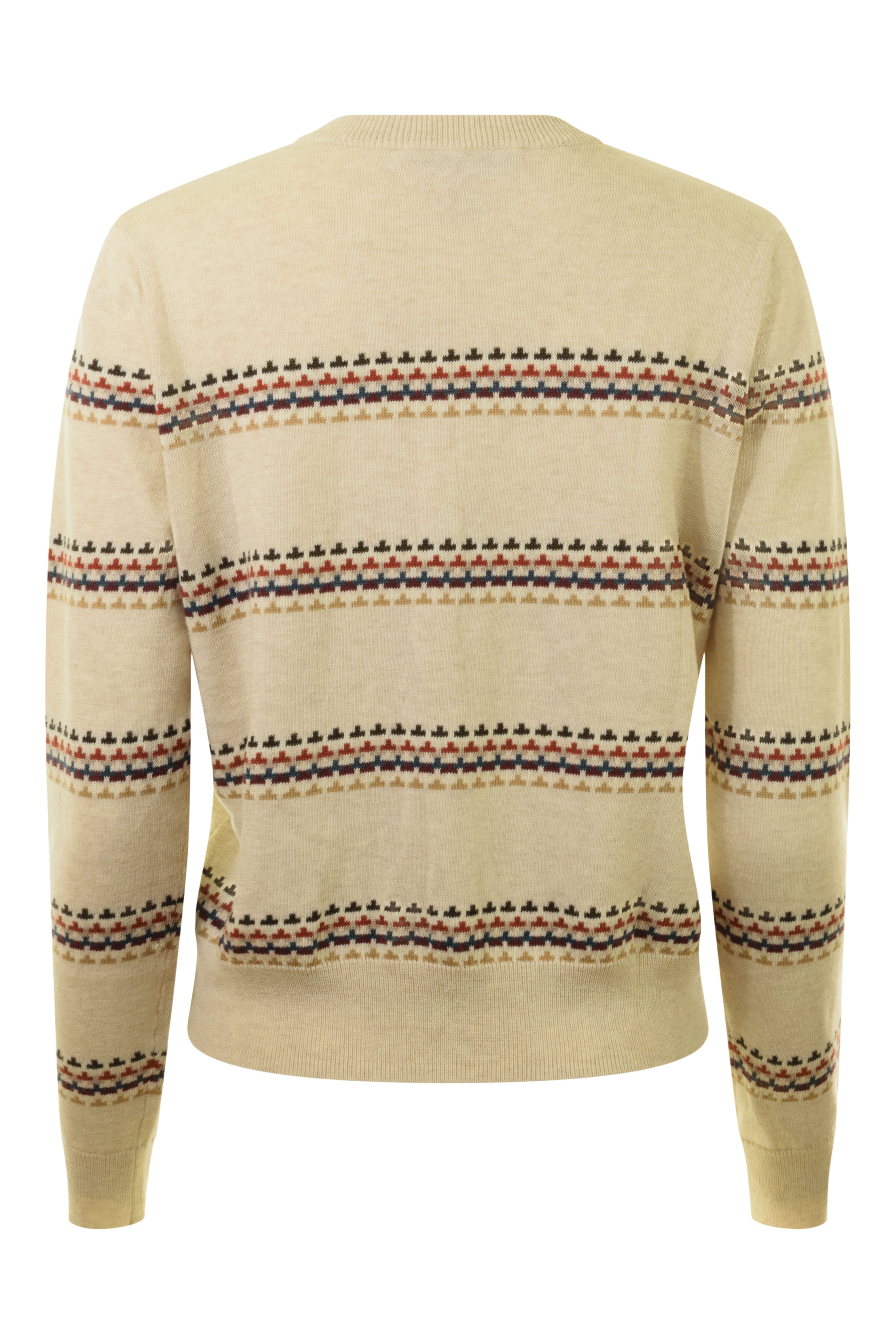 Autumn Cashmere Striped Jacquard Cardigan