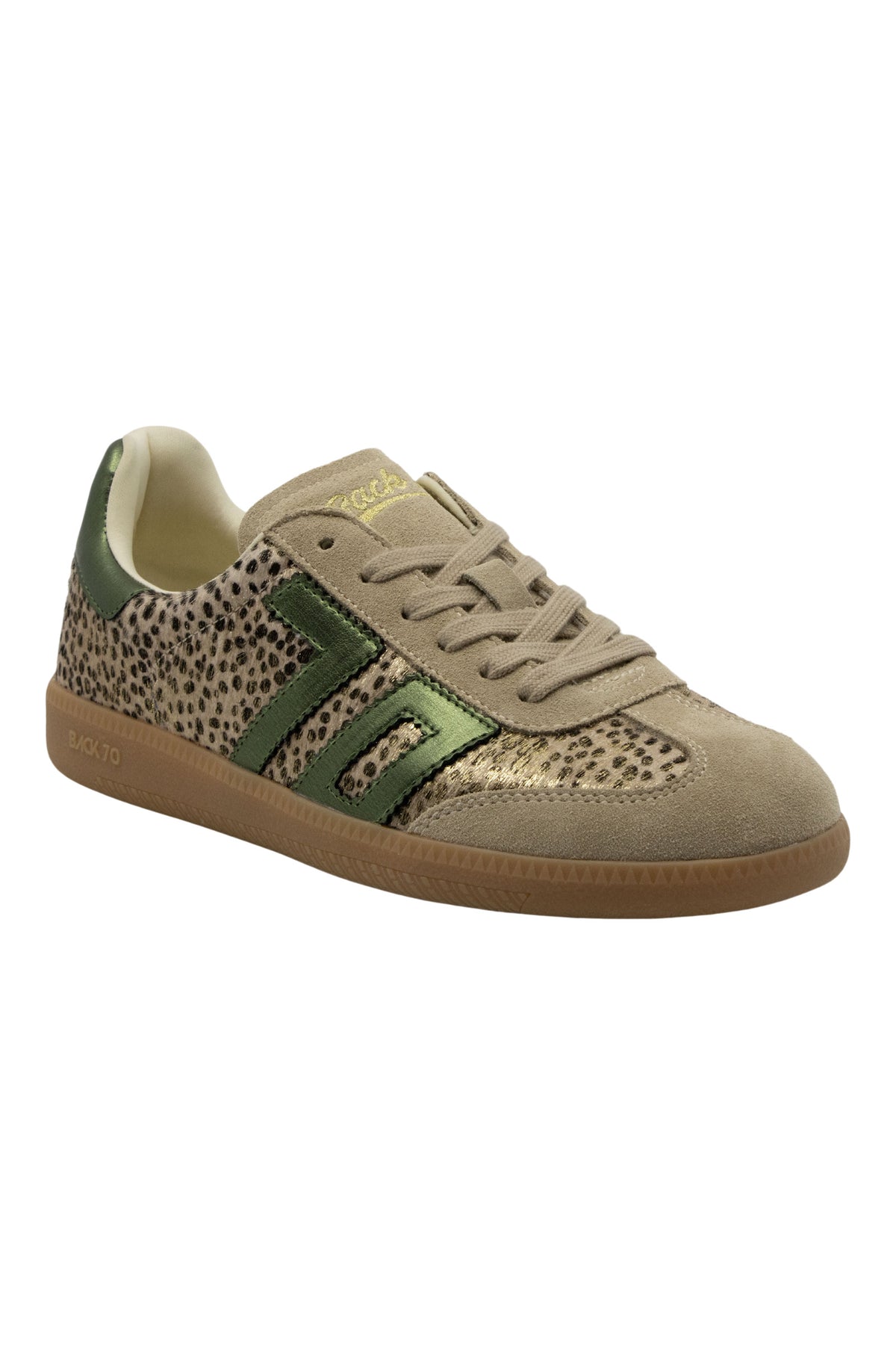 Back 70 Cloud W26 Pois Sneaker in Gold Forest