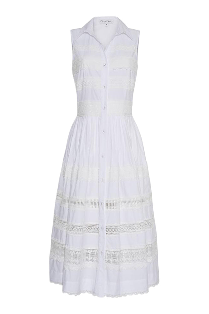 Cara Cara Carnation Dress in White