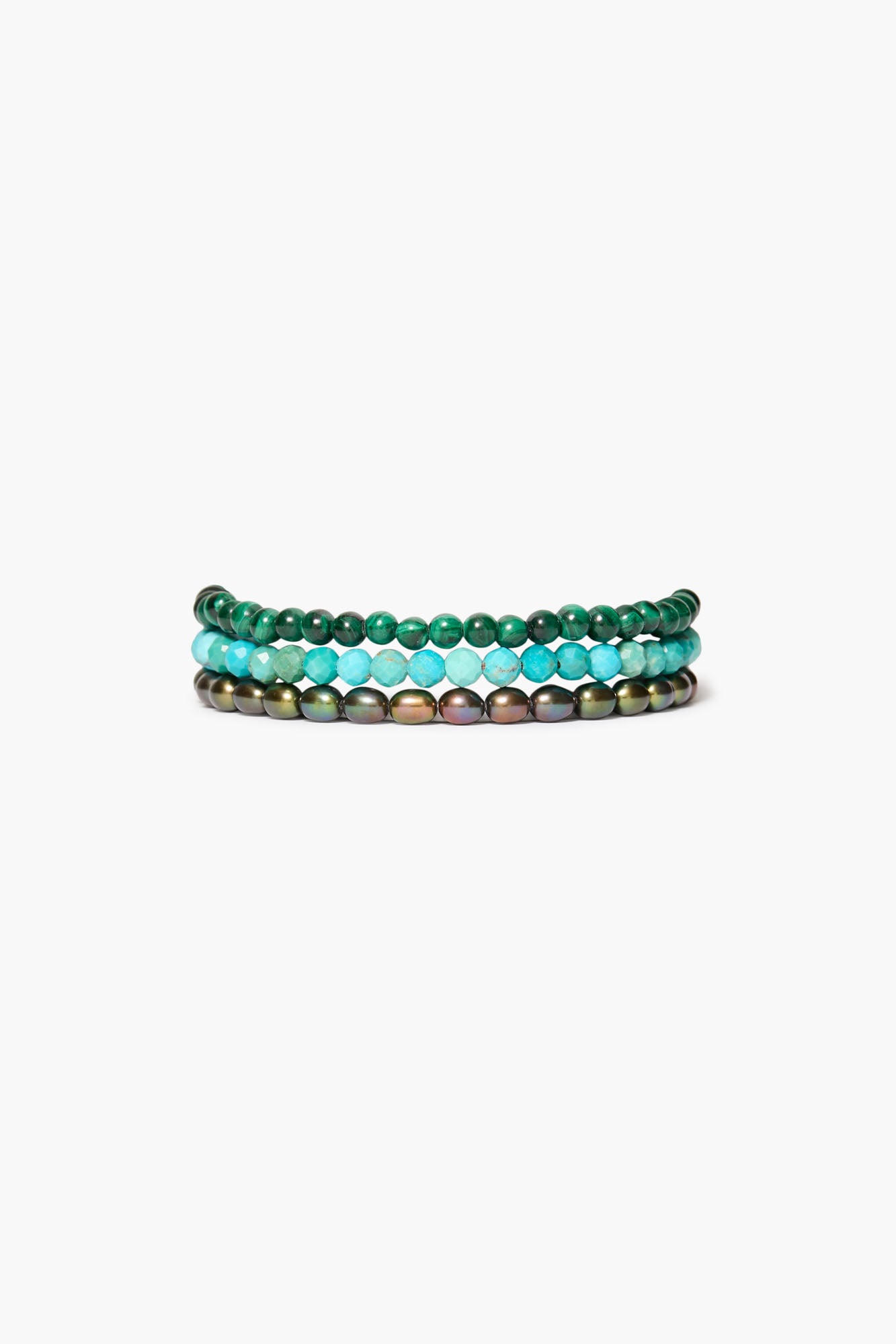 Chan Luu Beaded Wrap Bracelet in Turquoise