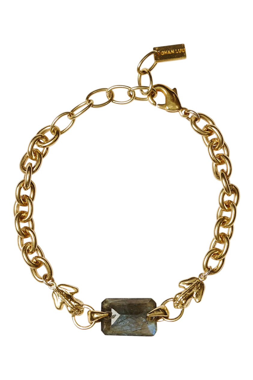 Chan Luu Alej Chain Bracelet in Labradorite
