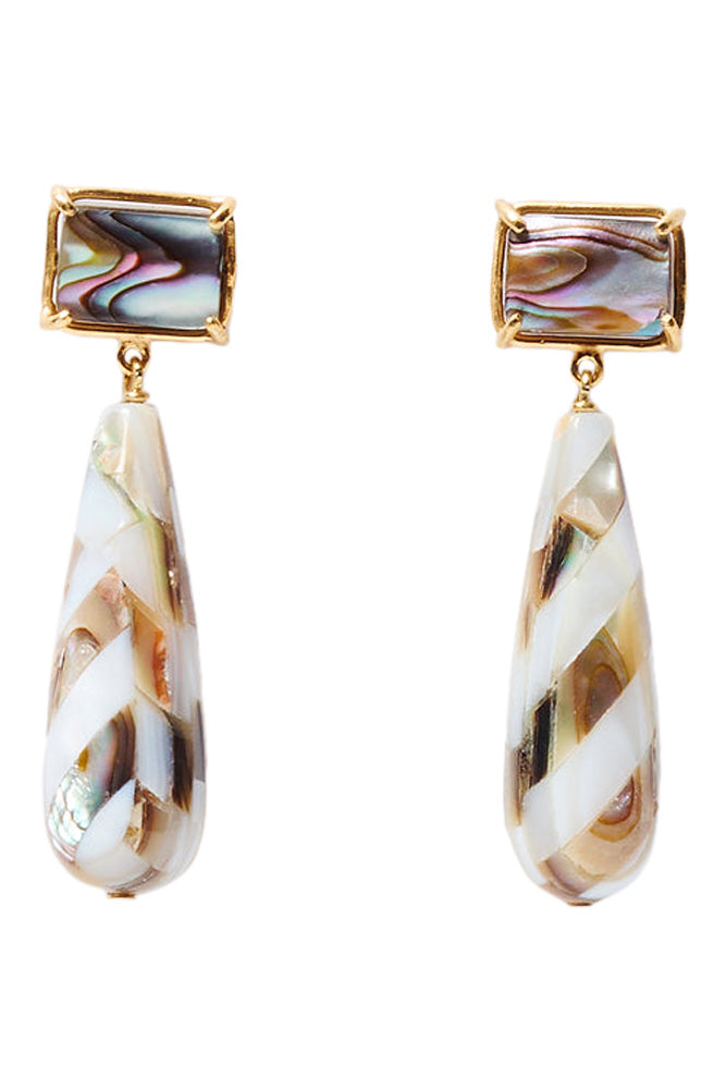 Chan Luu Balthazar Drop Earrings in Abalone
