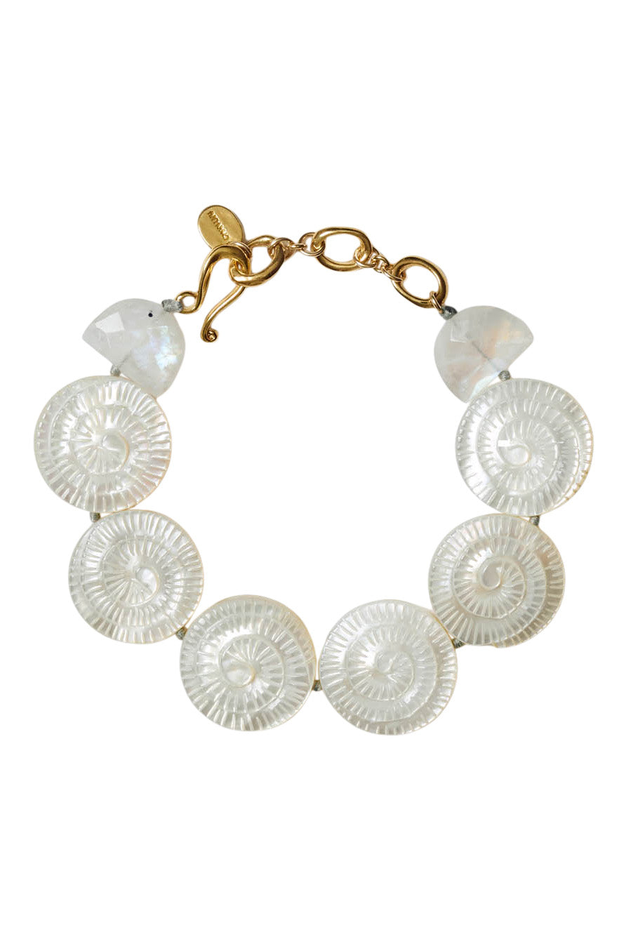 Chan Luu Beaded Bracelet in White Mother of Pearl