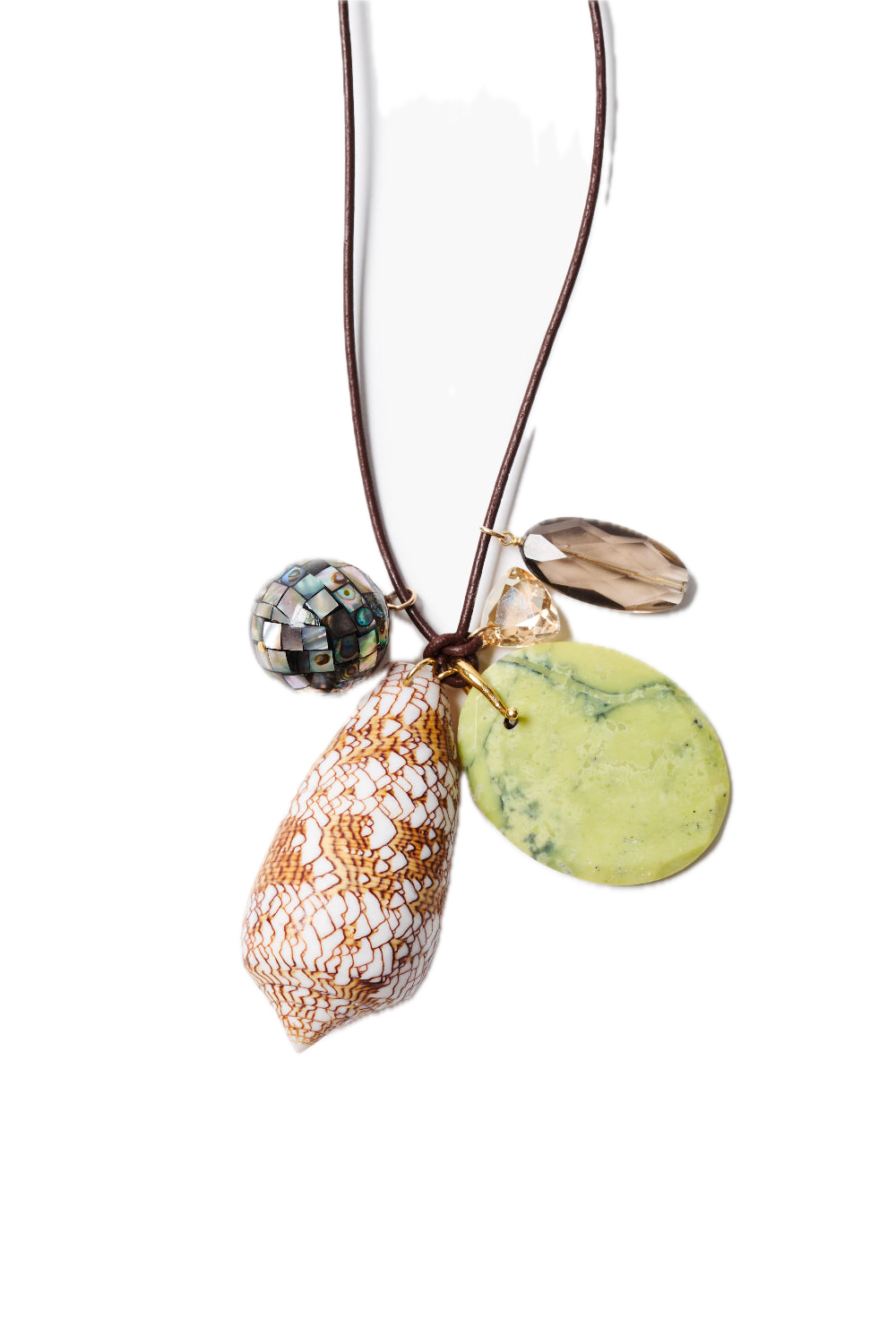 Chan Luu Cone Shell Charm Necklace in Multi