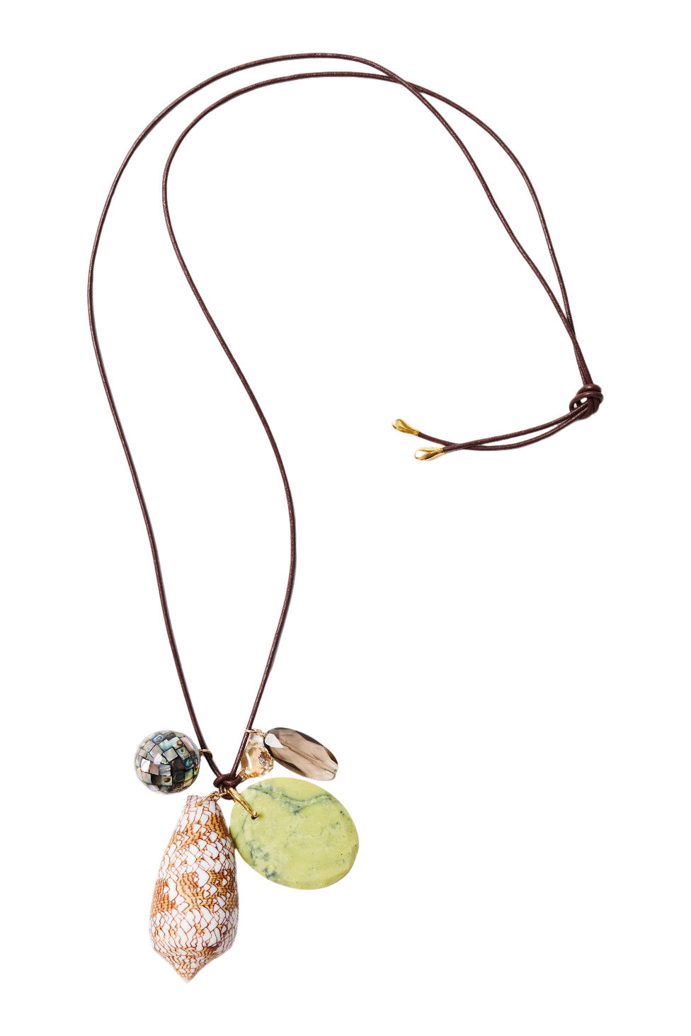Chan Luu Cone Shell Charm Necklace in Multi