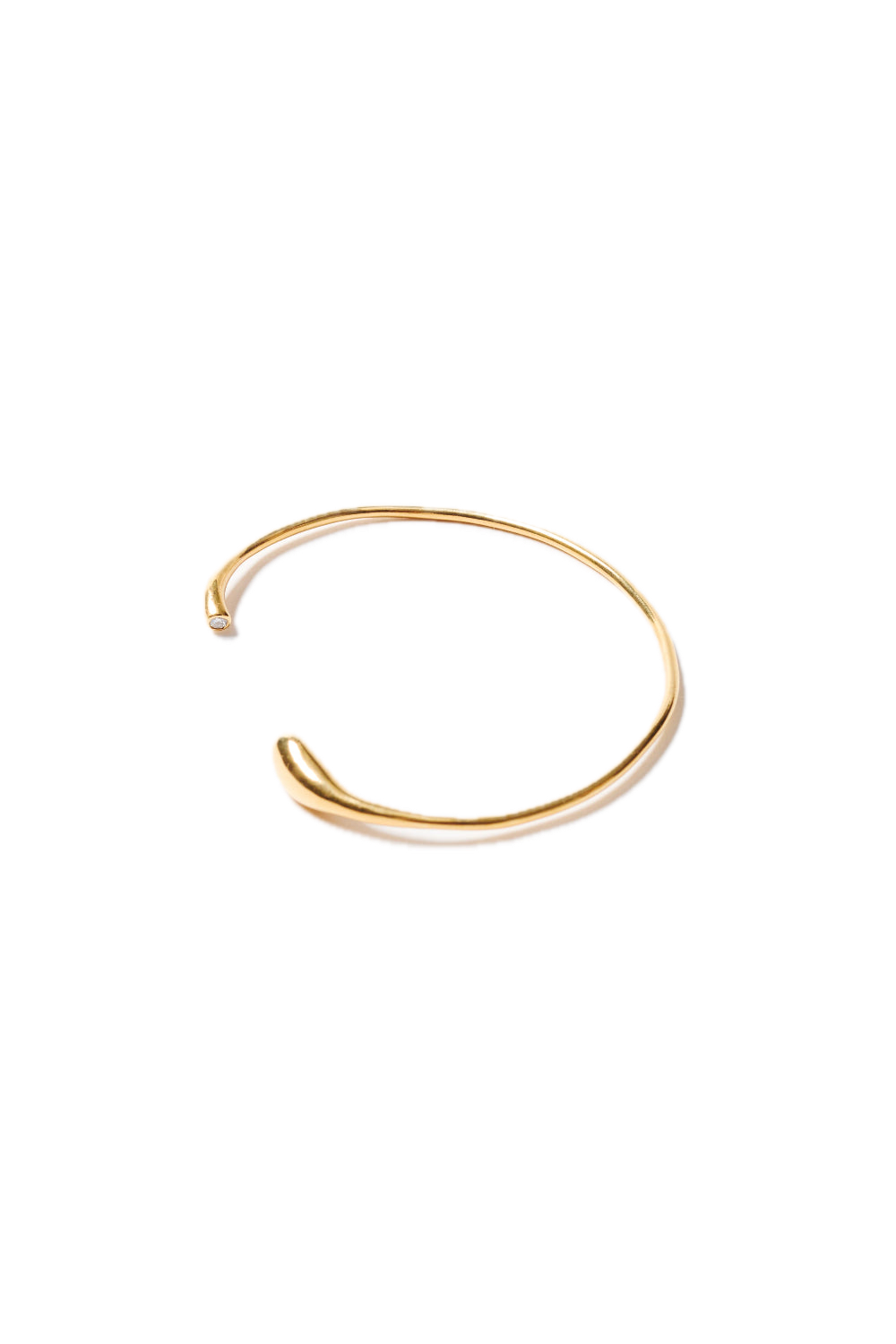 Chan Luu Diamond Serpentine Cuff Yellow Gold
