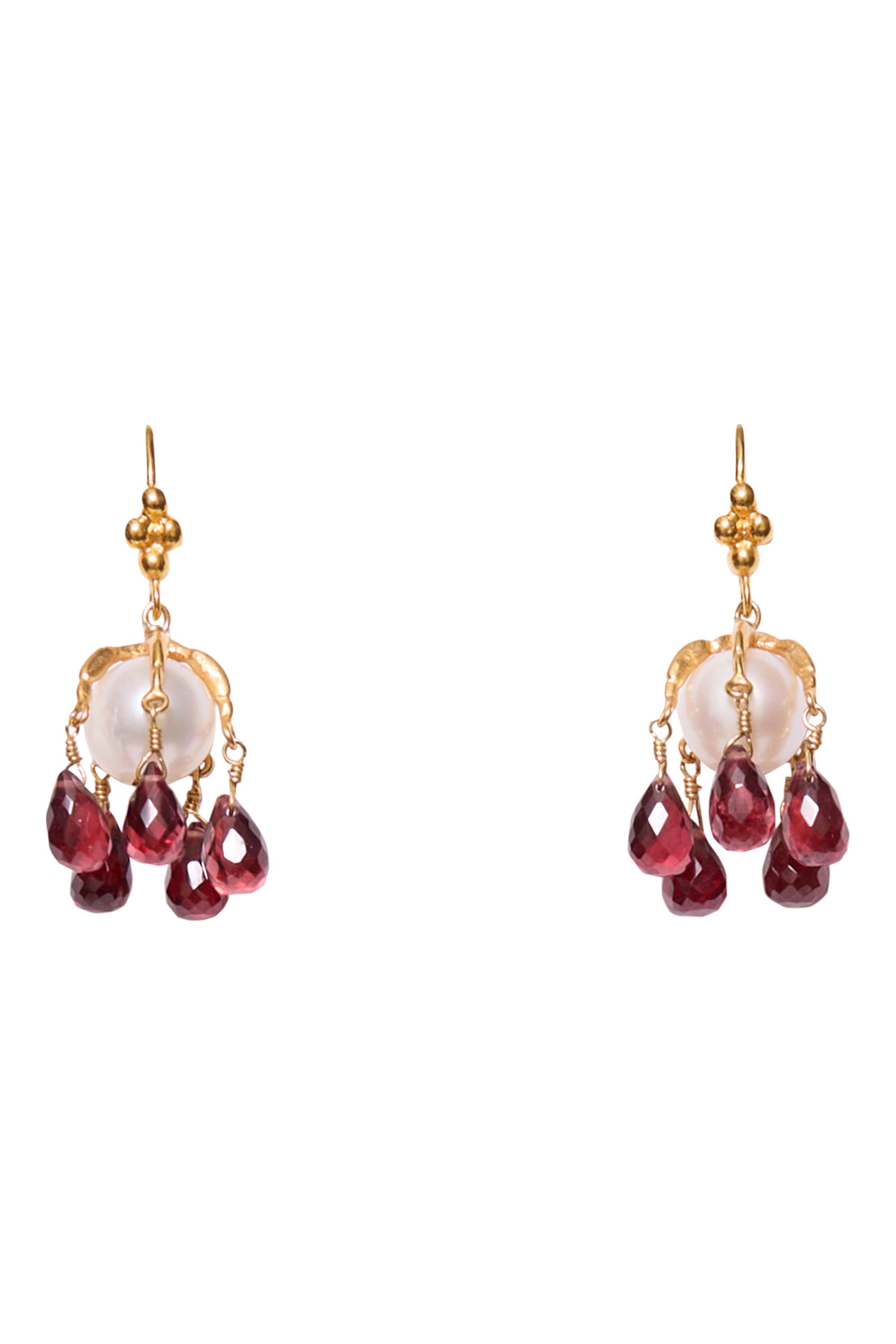 Chan Luu Garnet Drop Earrings