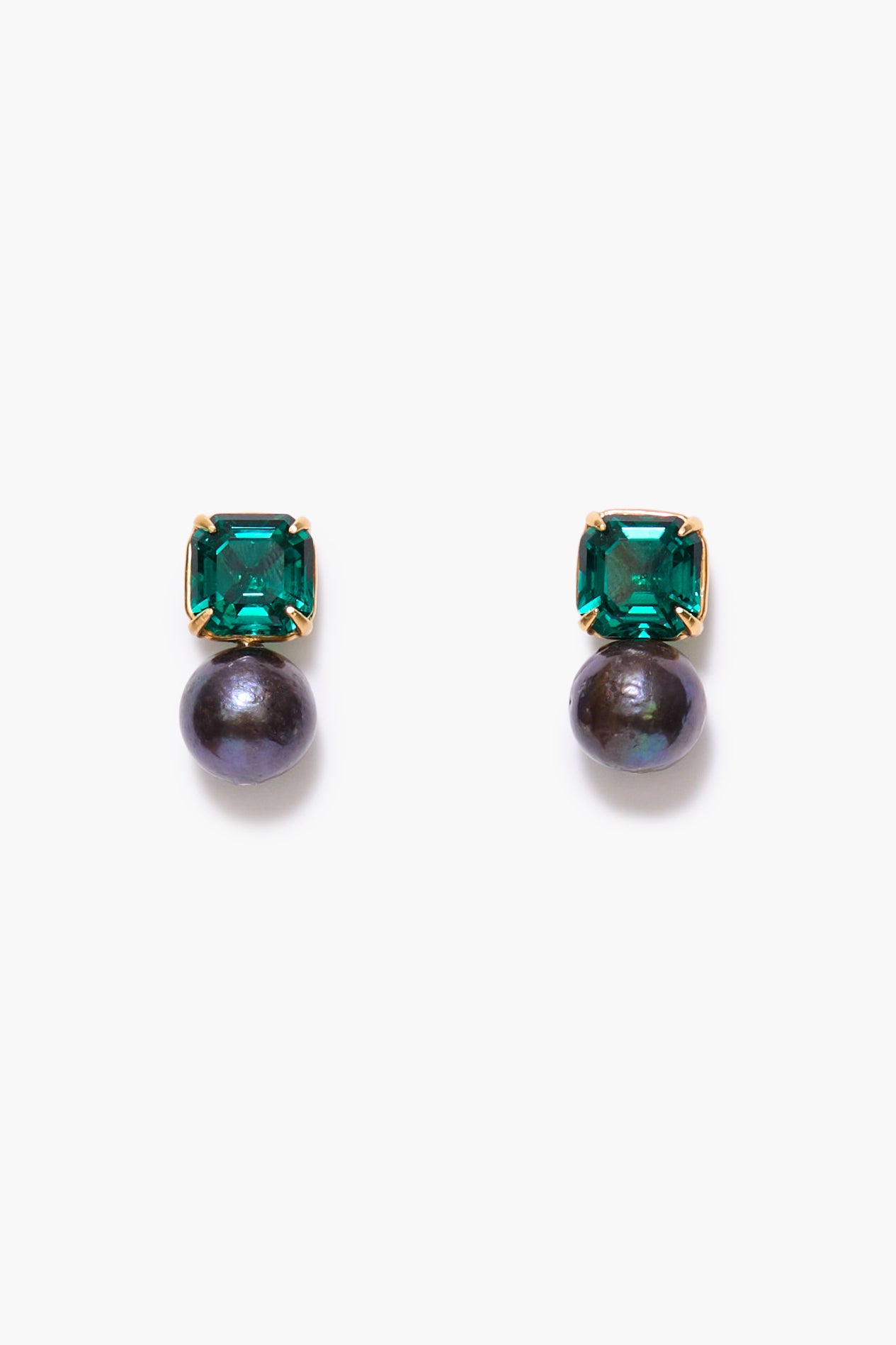 Chan Luu Earrings in Emerald Green