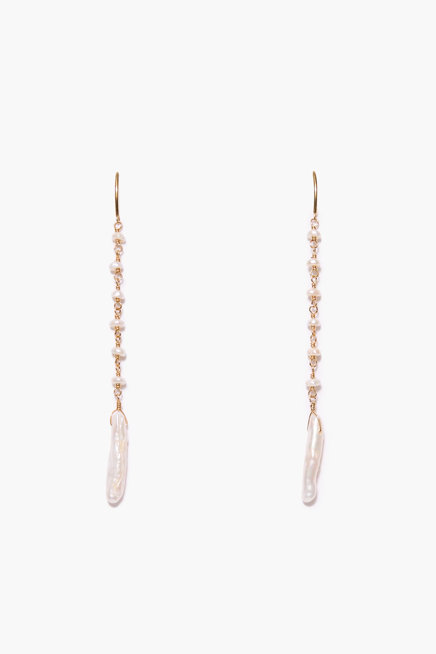 Chan Luu White Pearl Earrings