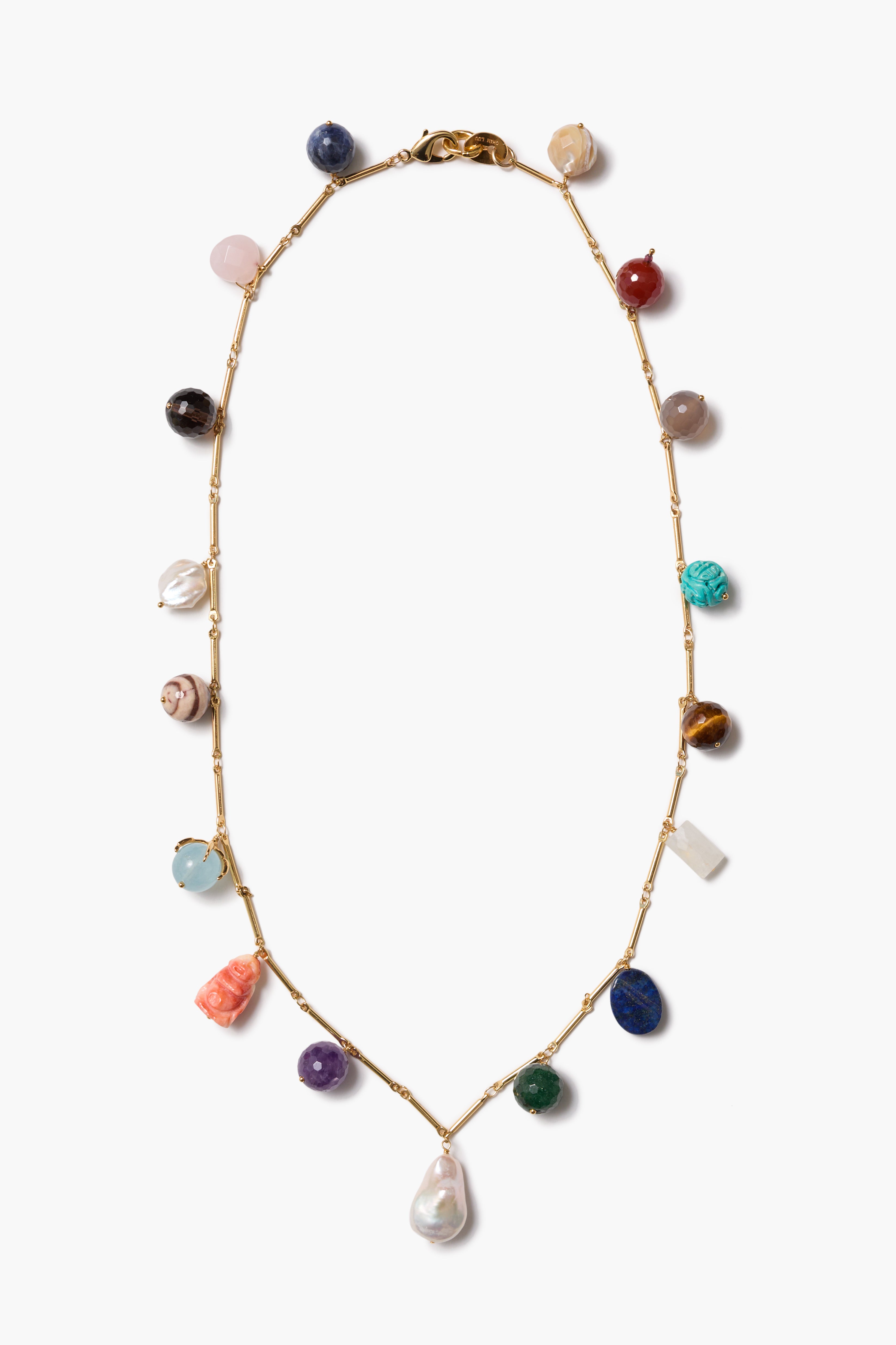 Chan Luu Charm Station Necklace in Multi
