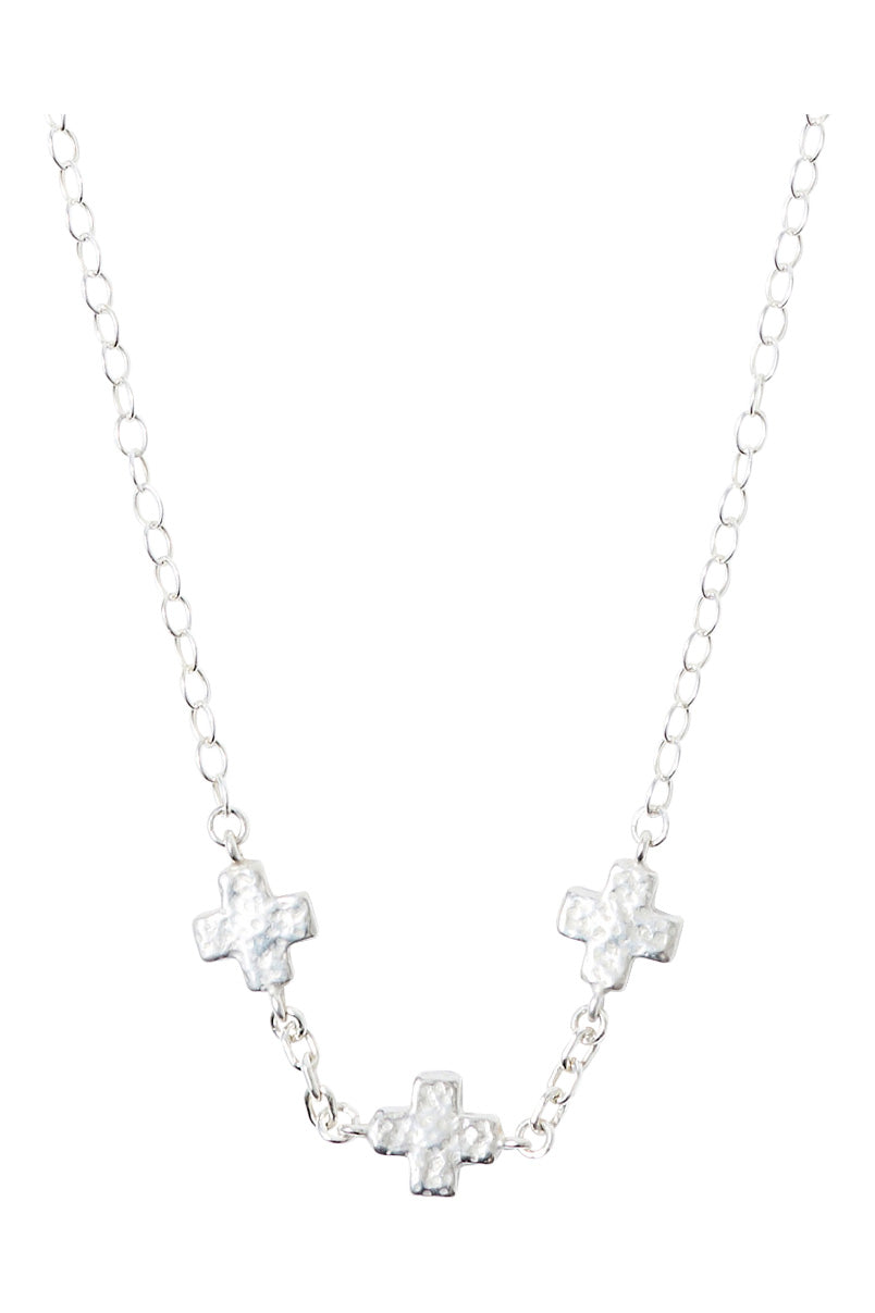 Chan Luu Cross Links Necklace in Silver